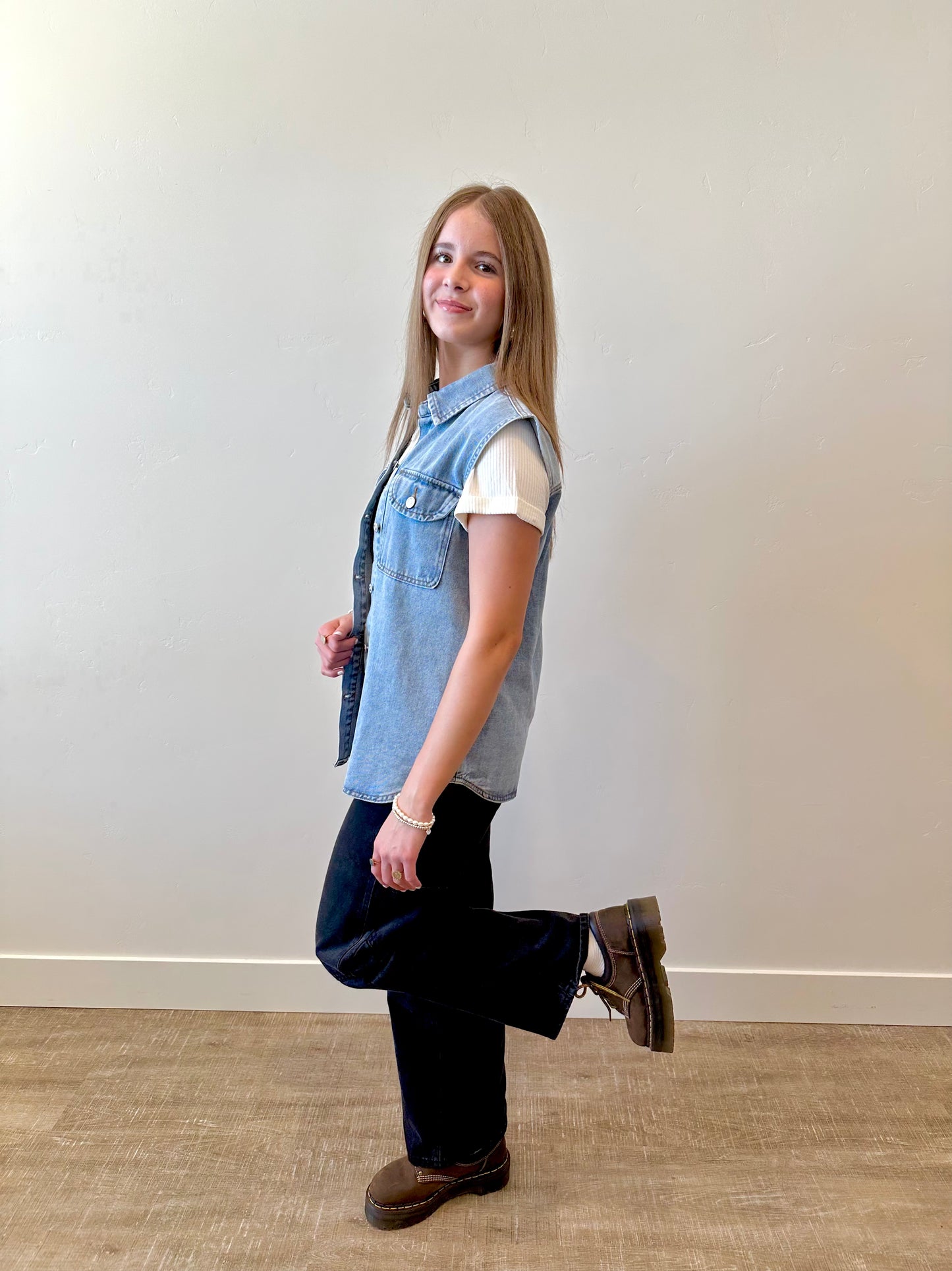 Austen Sleeveless Denim Jacket