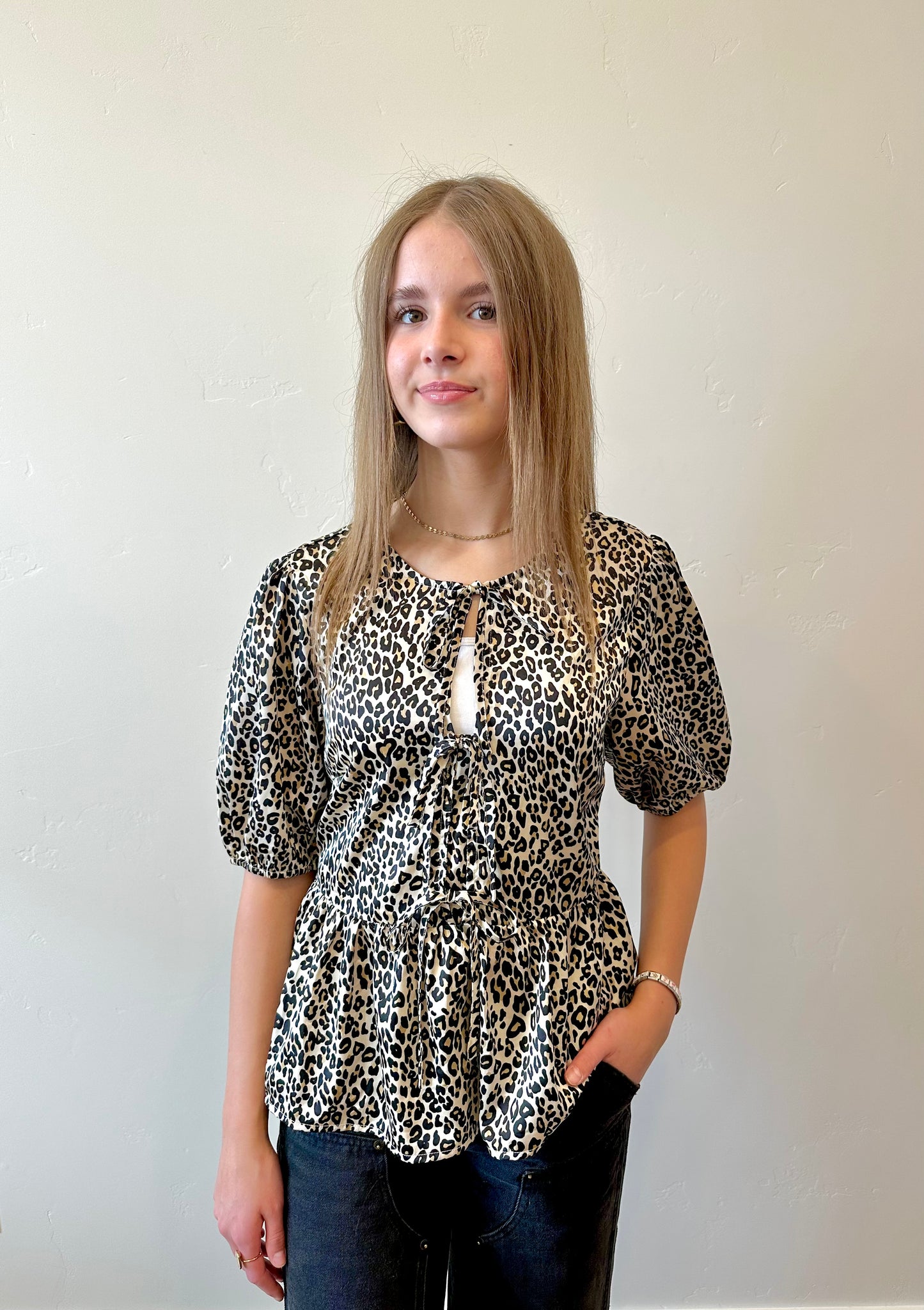Anika Front Tie Top