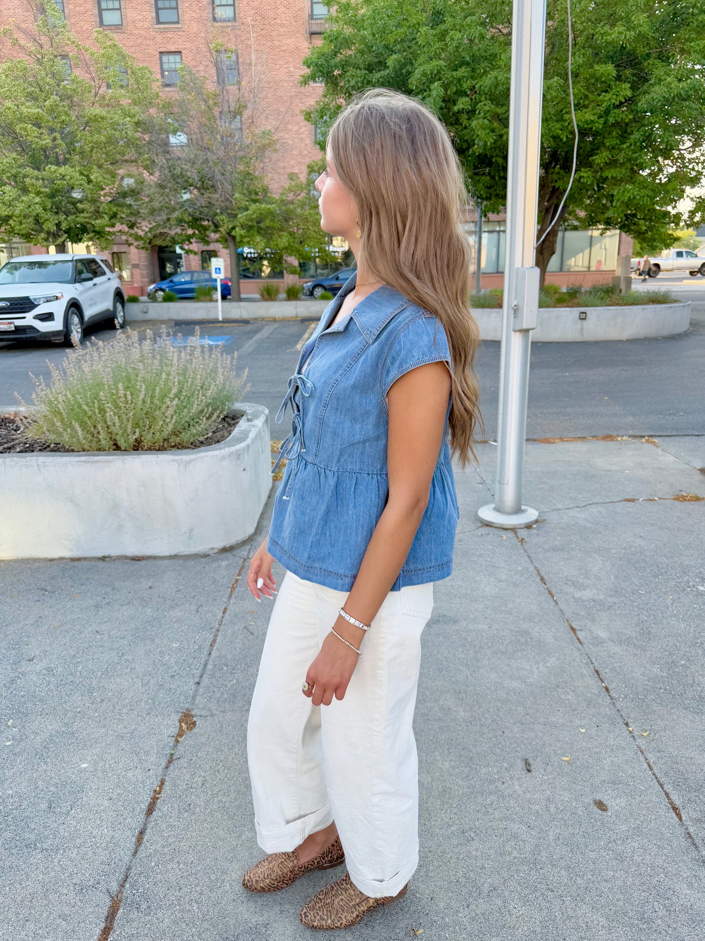 Akiko Front Tie Top