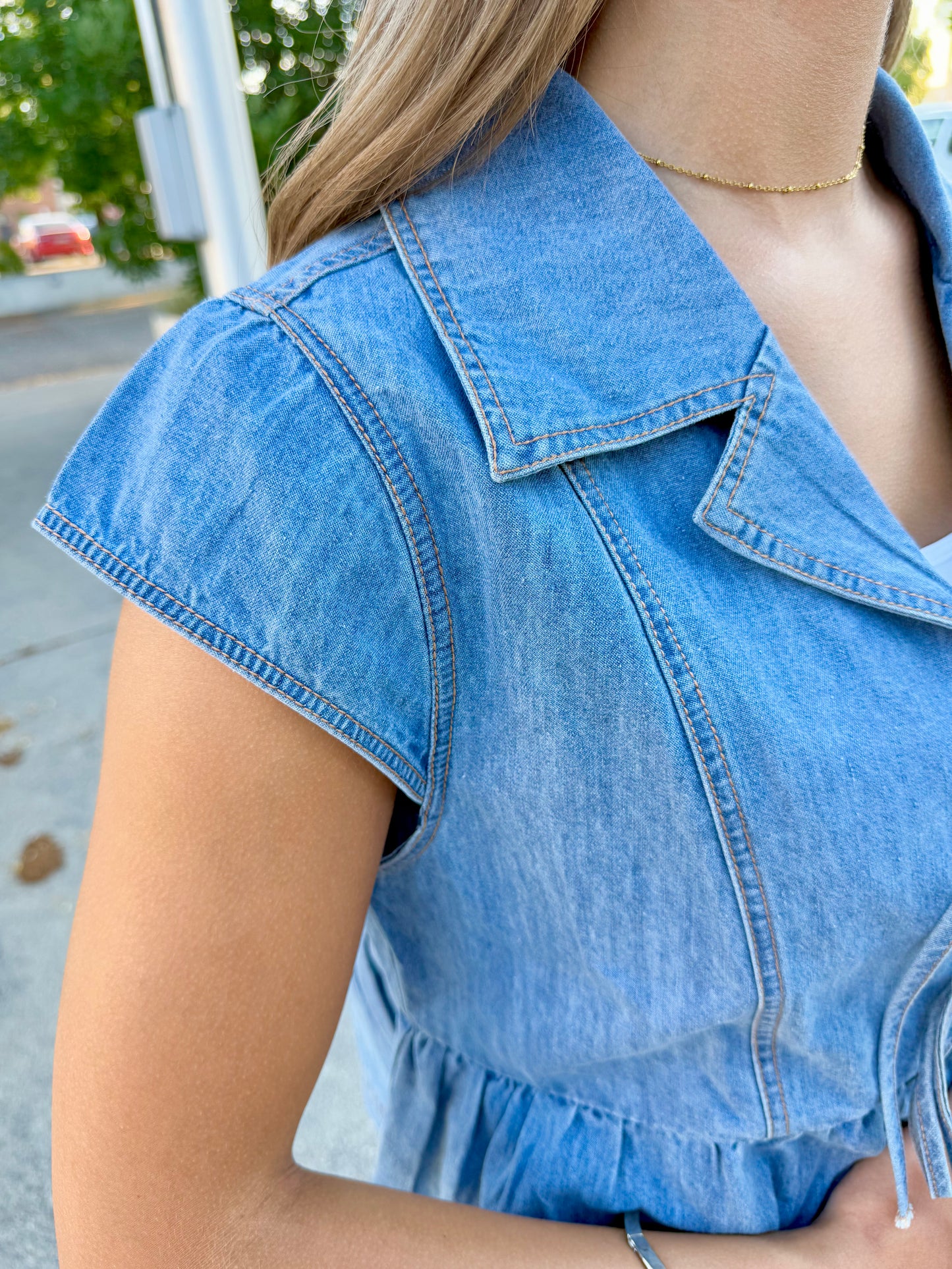 Akiko Front Tie Top