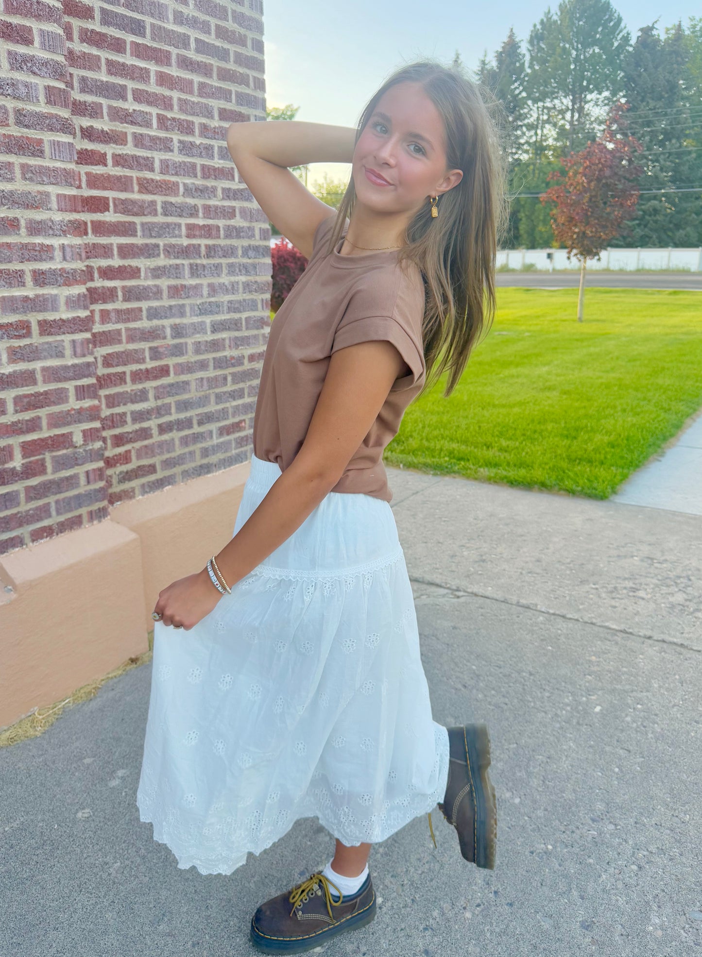 Nova White Skirt