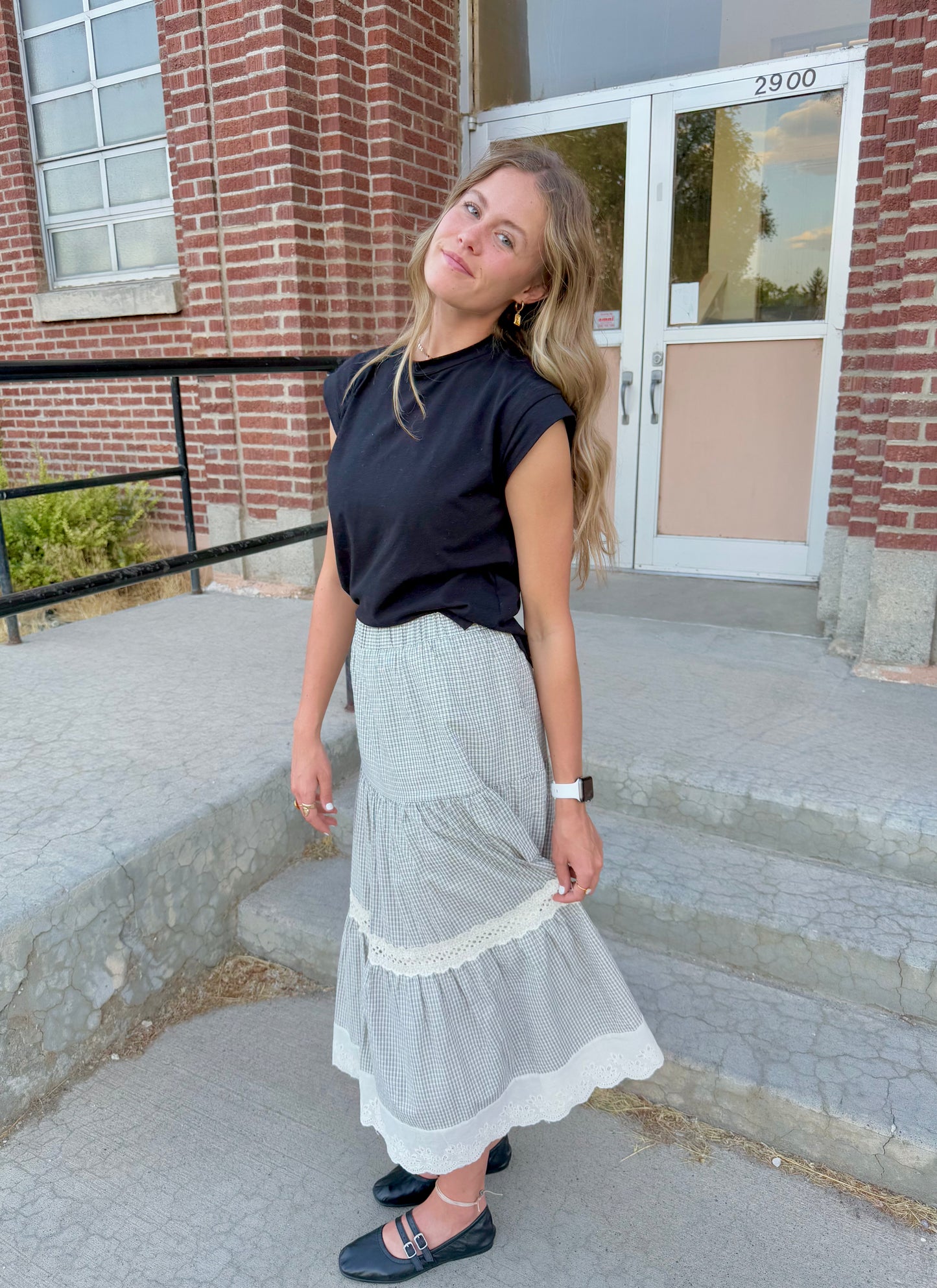 Romy Gingham Skirt