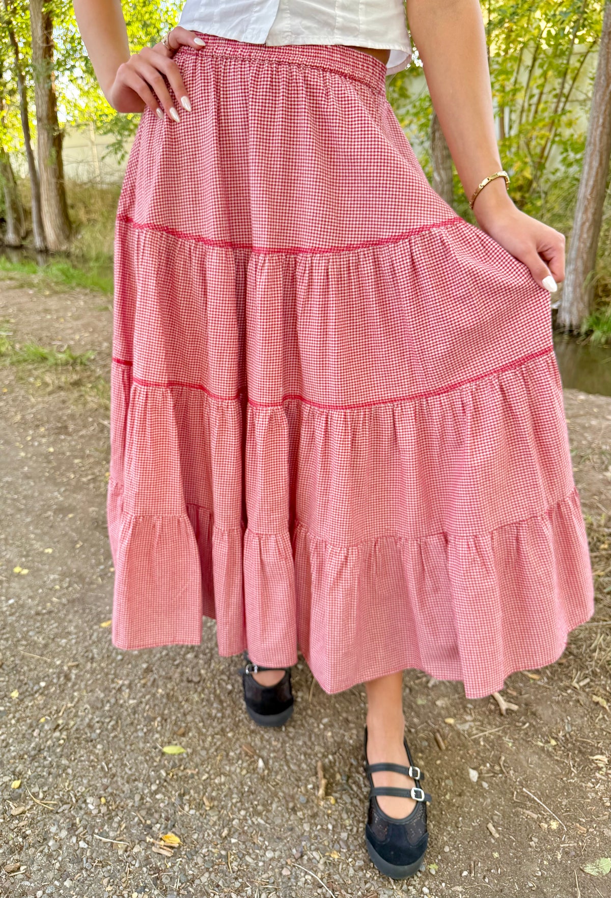 Charleston Gingham Skirt