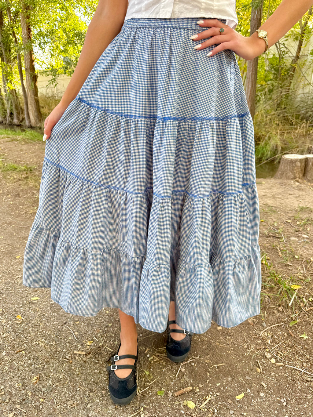 Charleston Gingham Skirt
