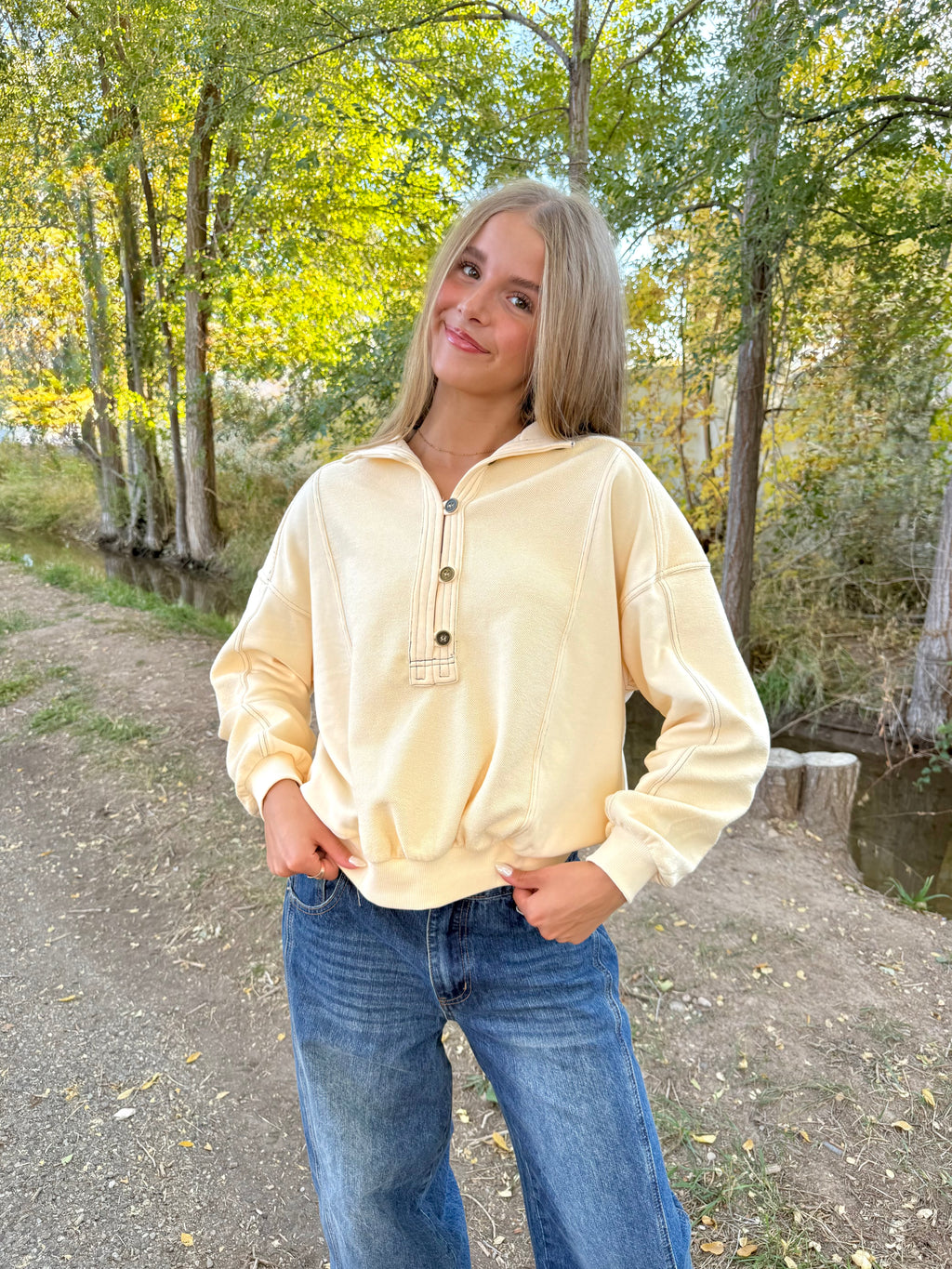 Jovie Mock Neck Sweatshirt