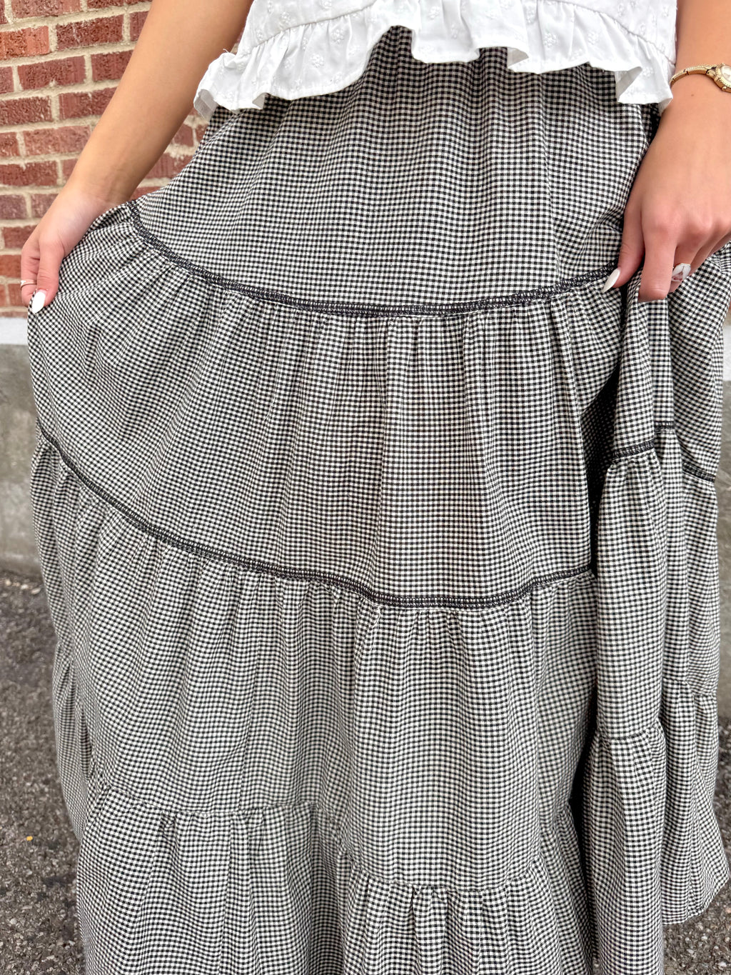 Charleston Gingham Skirt