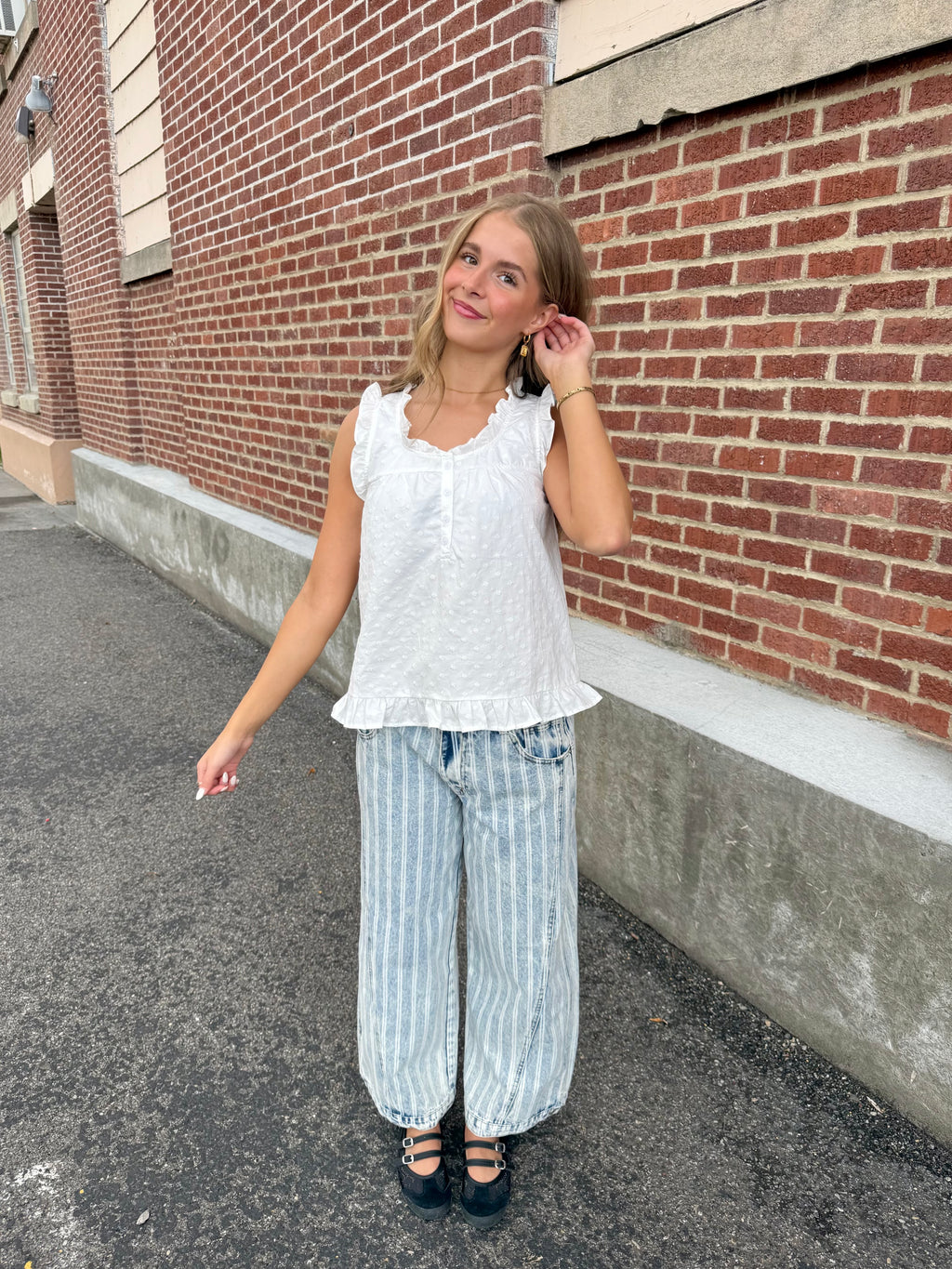 Monica White Blouse