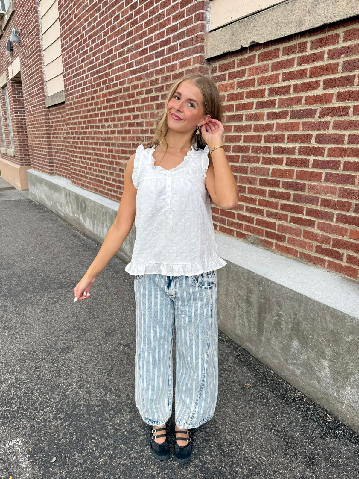 Monica White Blouse