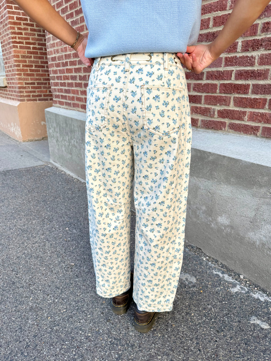 Toronto Floral Barrel Jeans