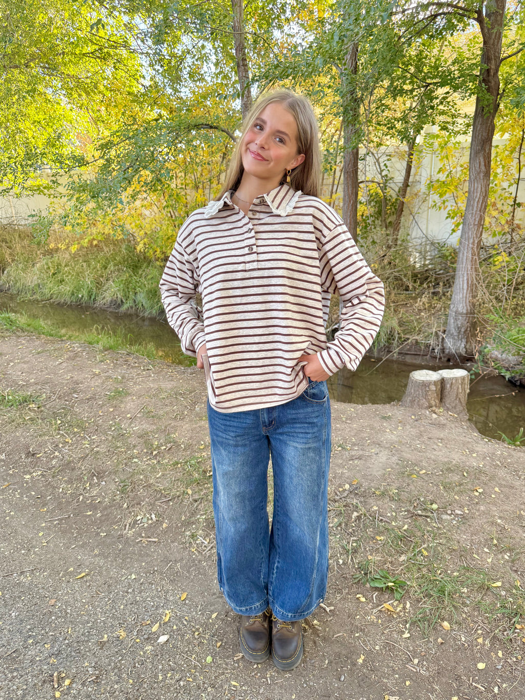 Arlette Long Sleeve Polo