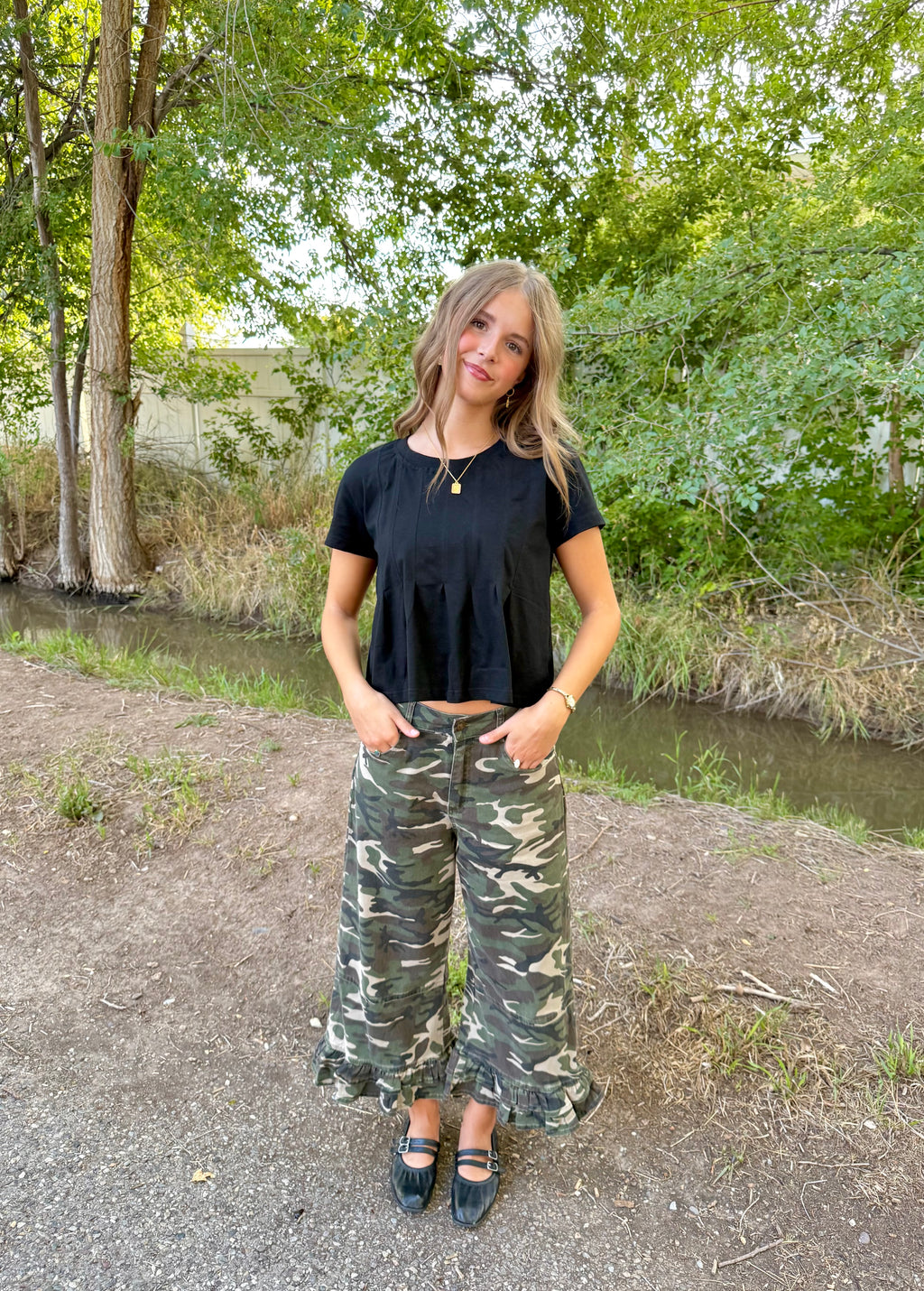 Renegade Ruffle Camo Pants