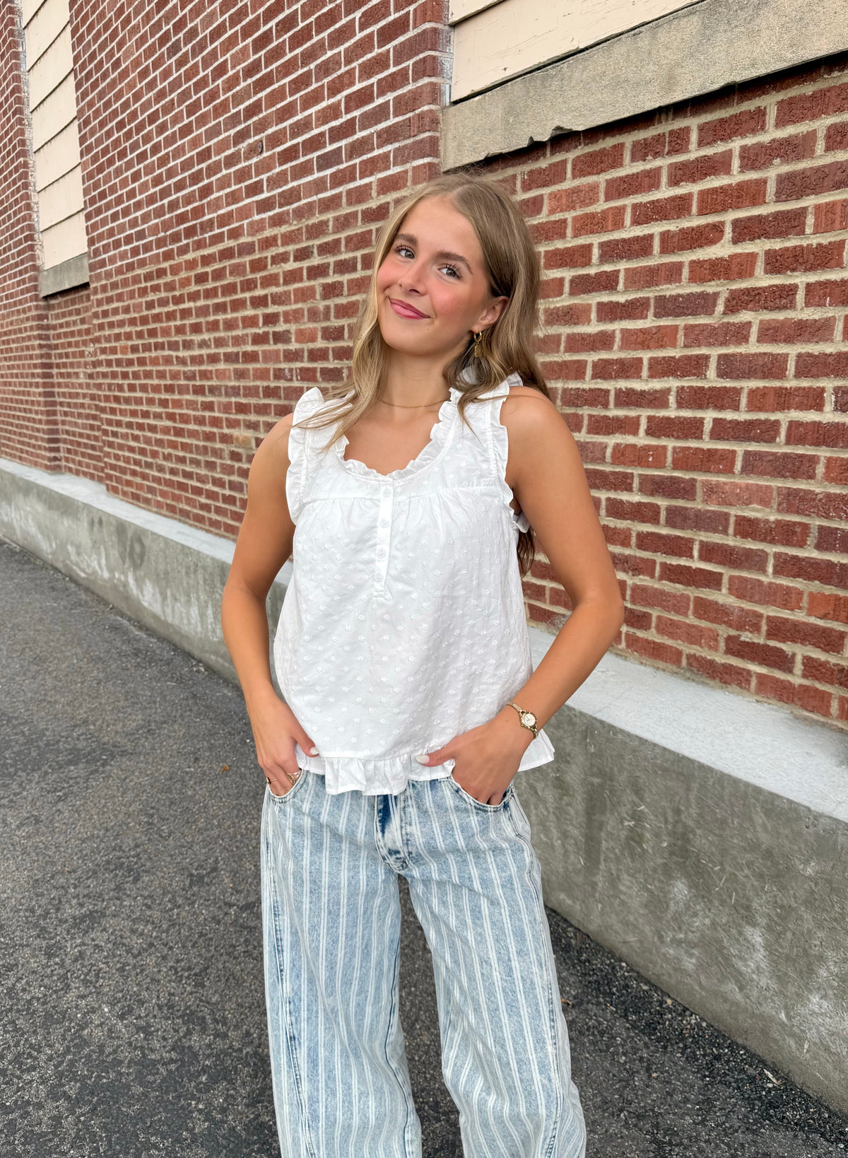 Monica White Blouse