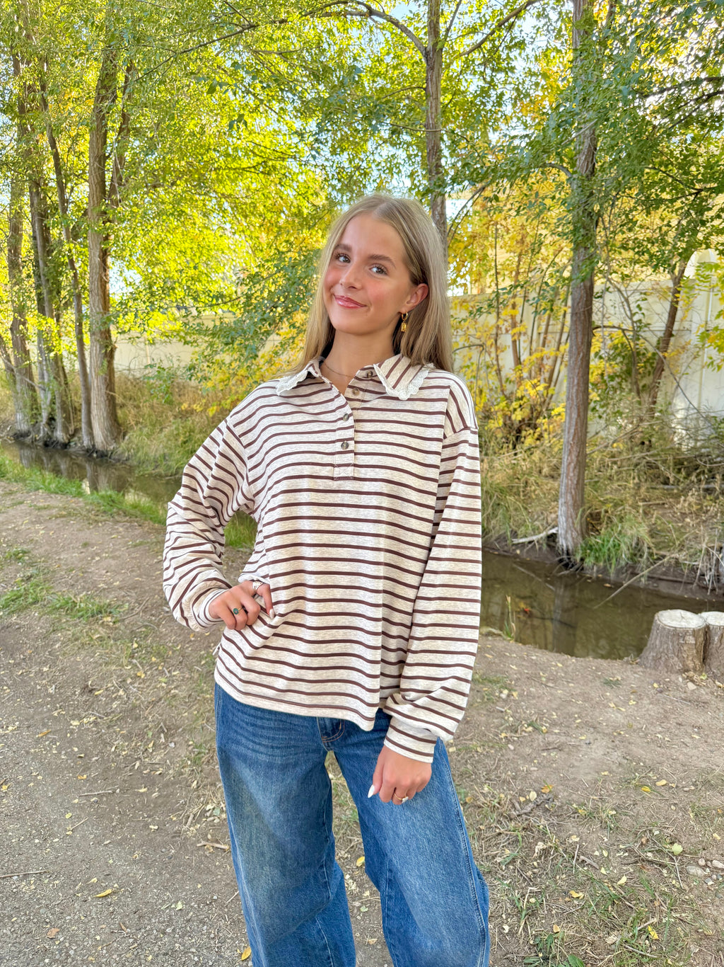 Arlette Long Sleeve Polo