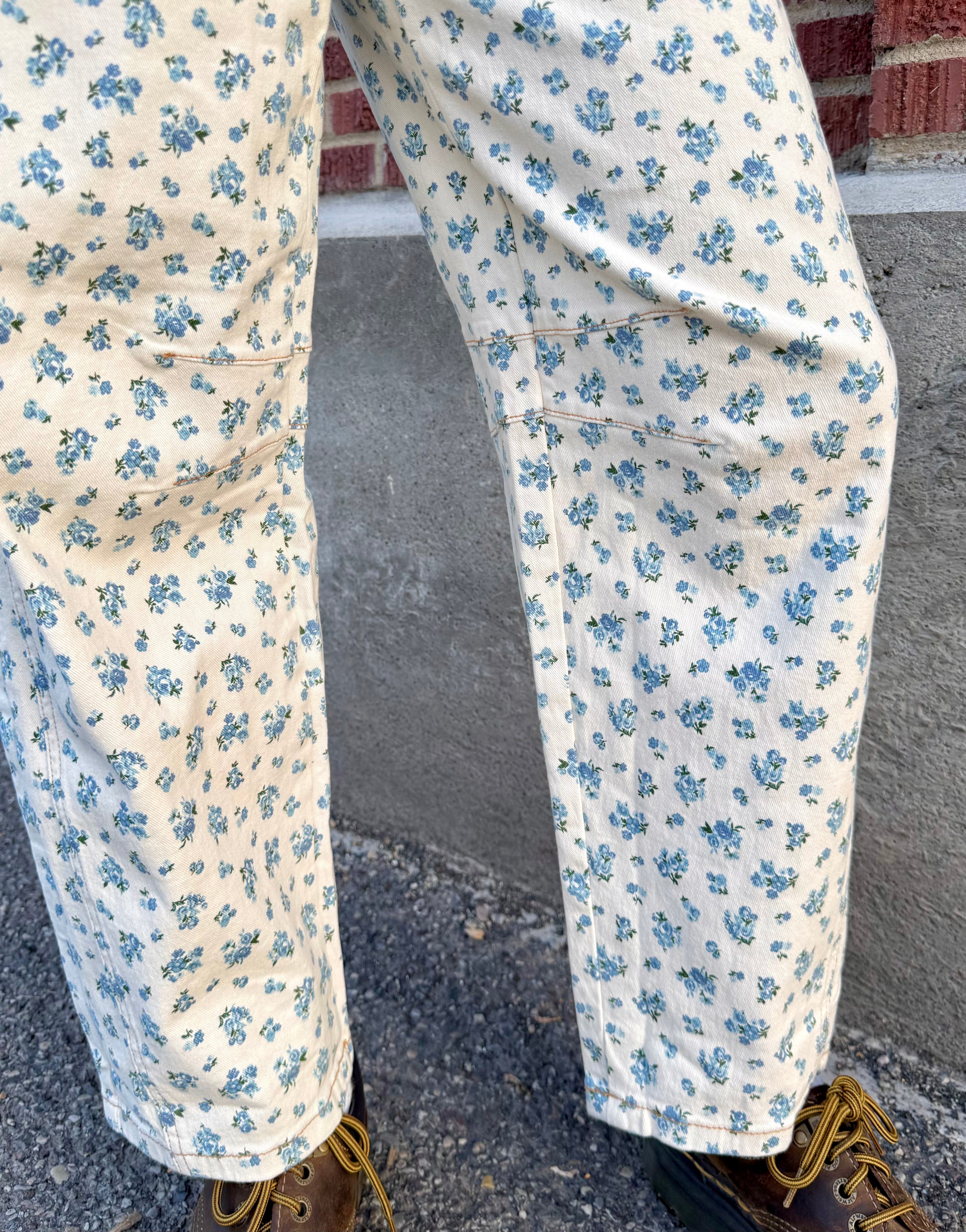 Toronto Floral Barrel Jeans