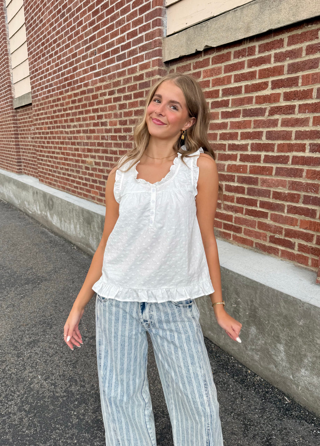 Monica White Blouse
