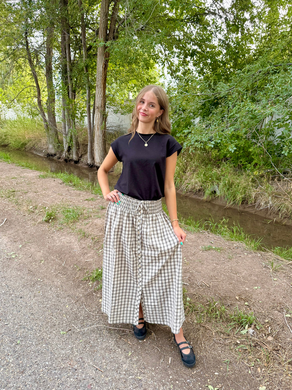 Pria Plaid Skirt