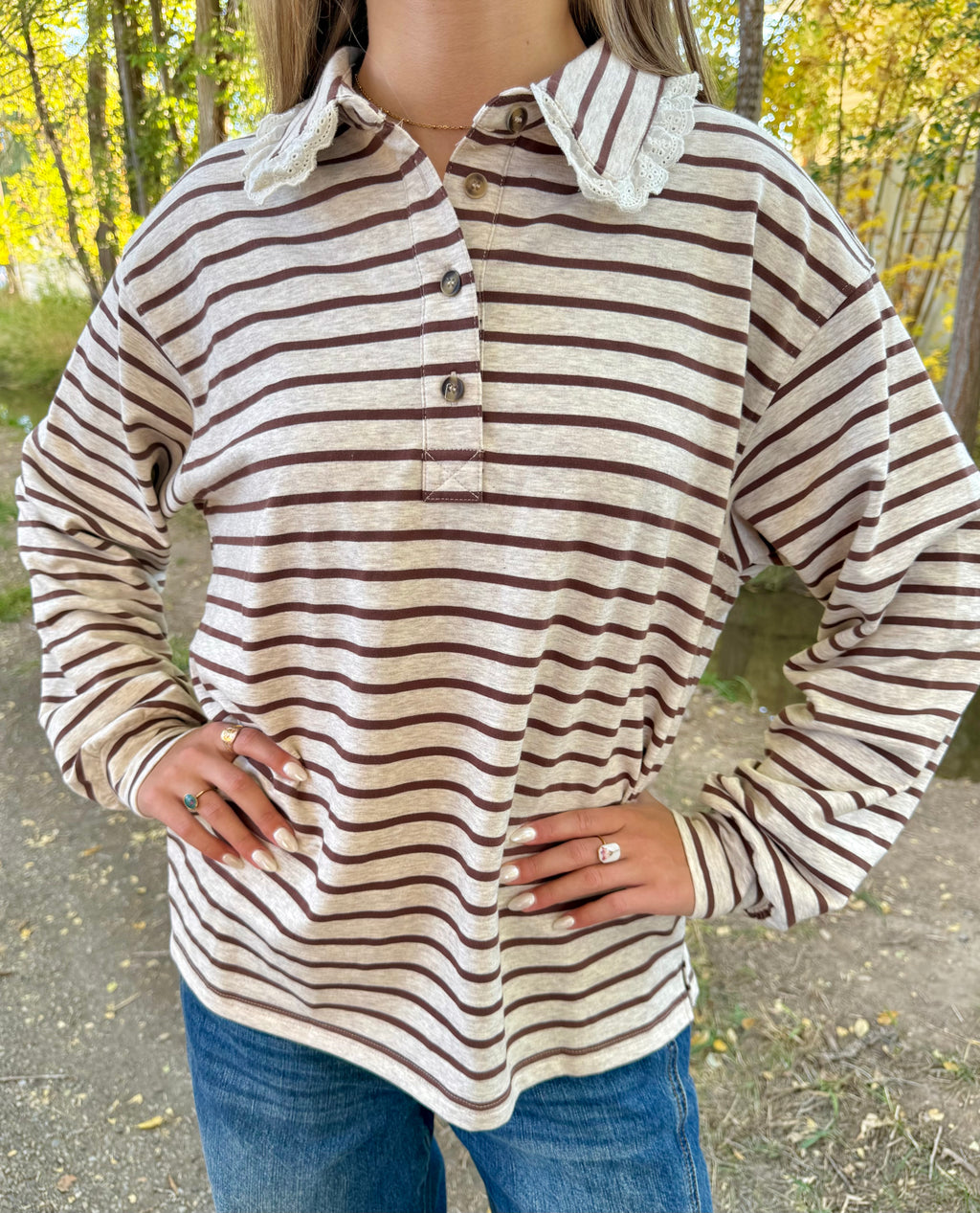 Arlette Long Sleeve Polo