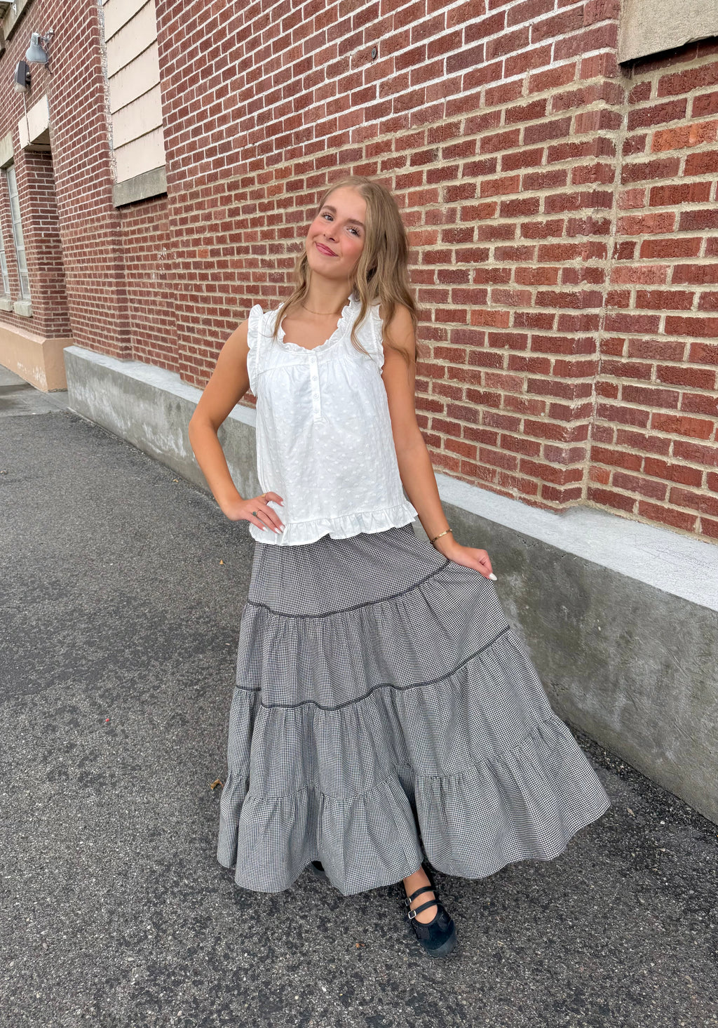 Charleston Gingham Skirt