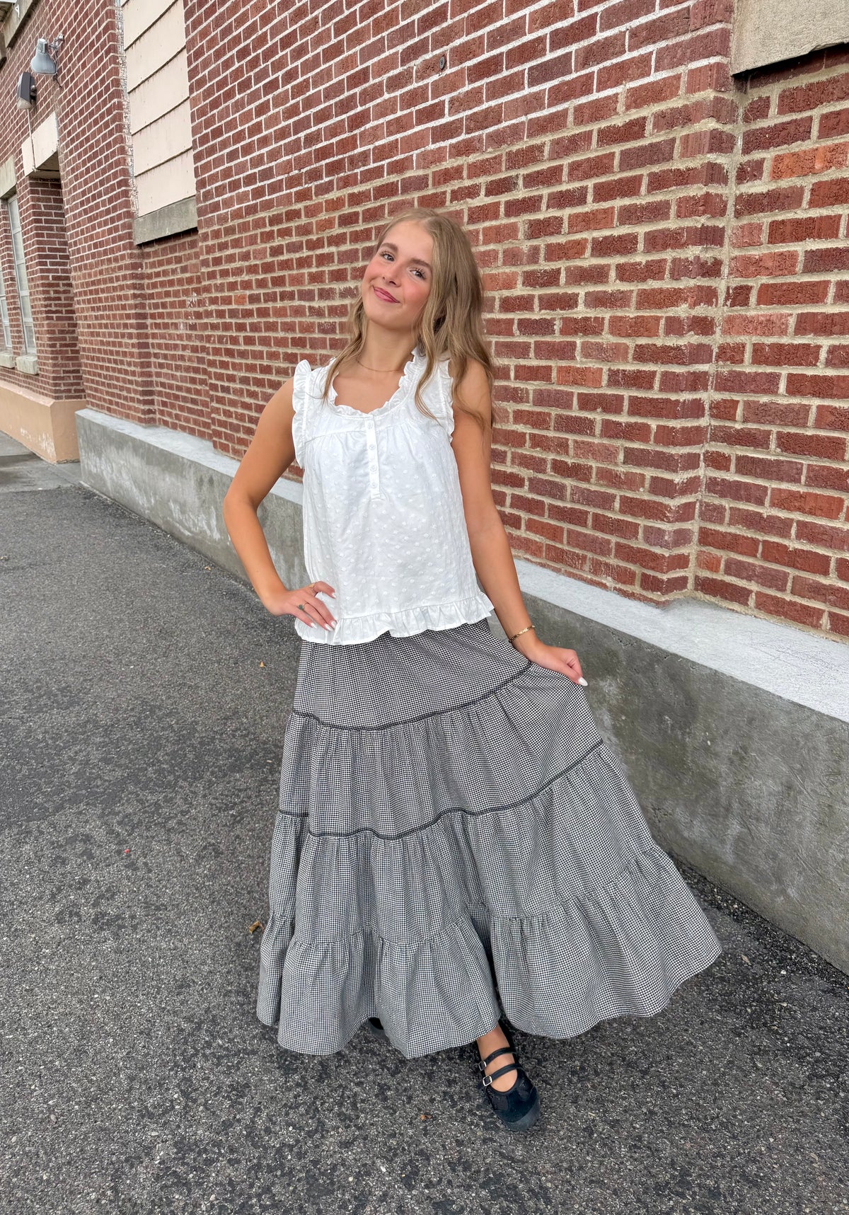 Charleston Gingham Skirt