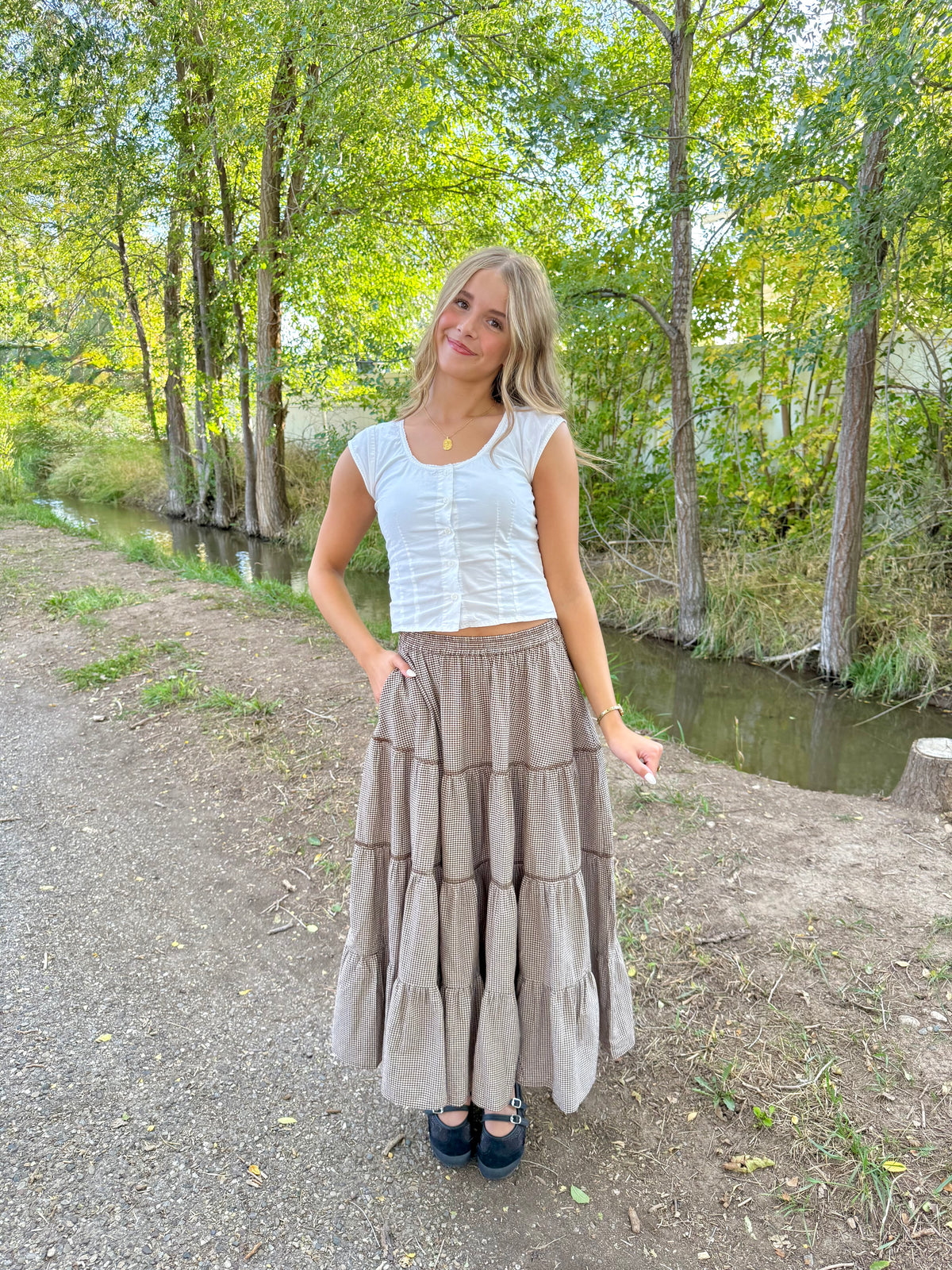 Charleston Gingham Skirt