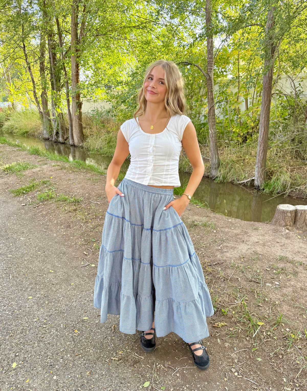 Charleston Gingham Skirt