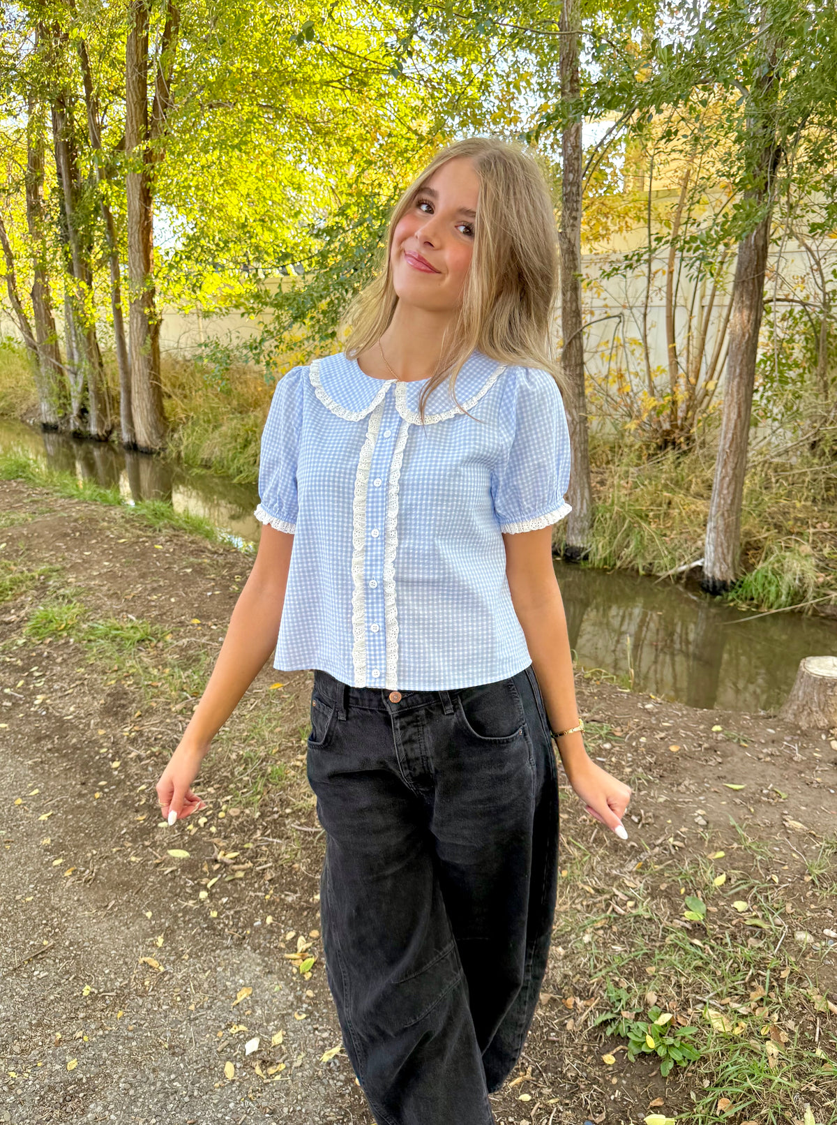 Marta Gingham Blouse