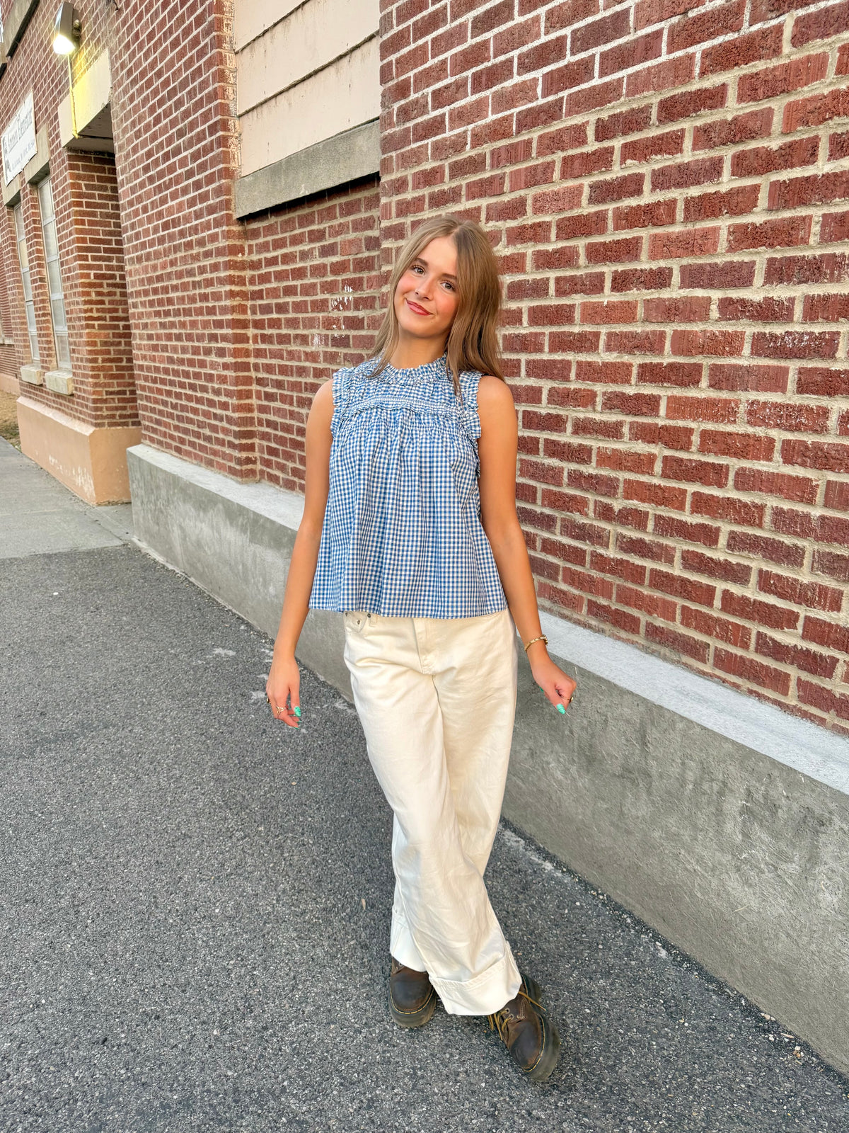 Emilia Gingham Top