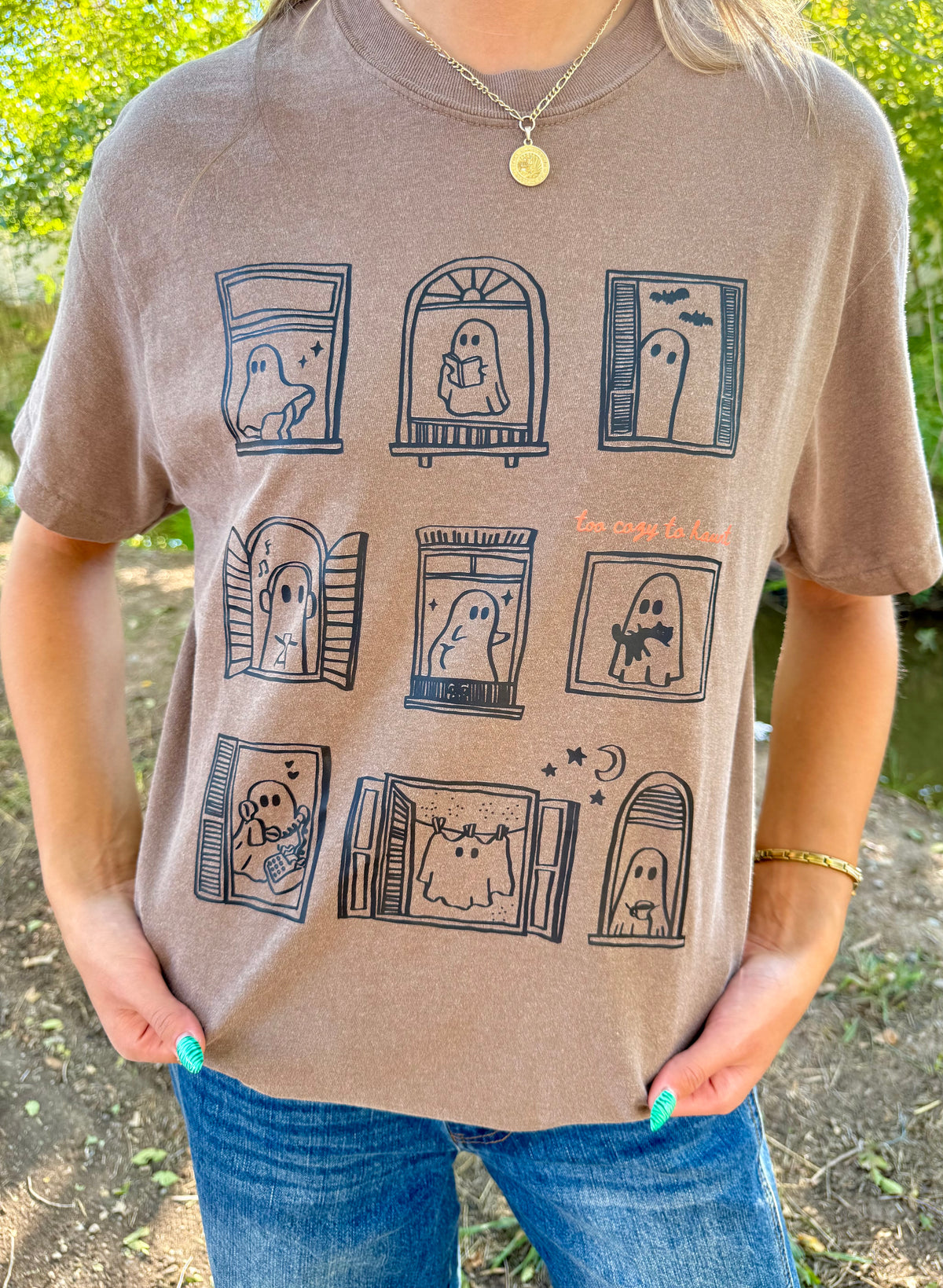 Too Cozy To Haunt Graphic Tee