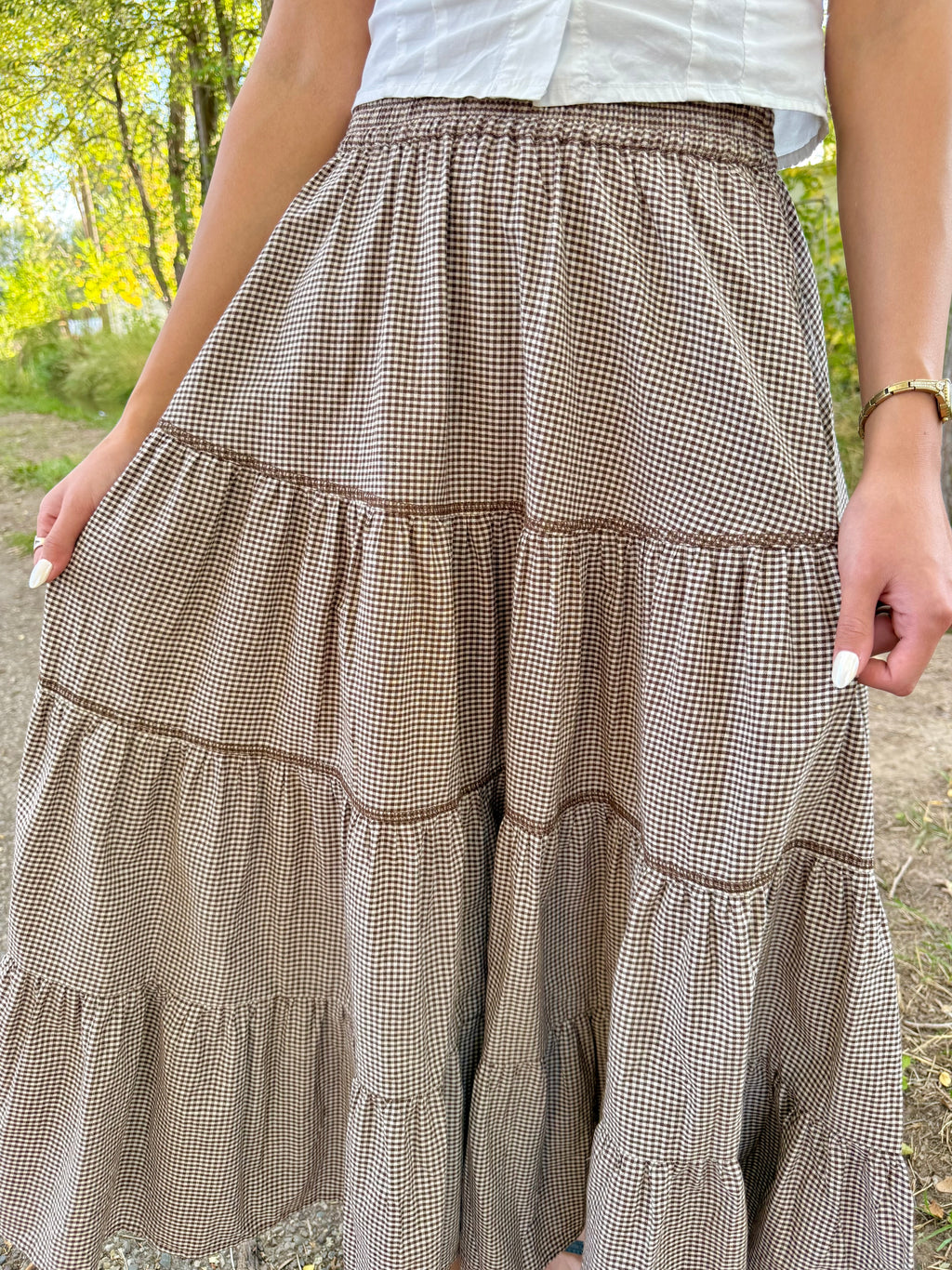 Charleston Gingham Skirt