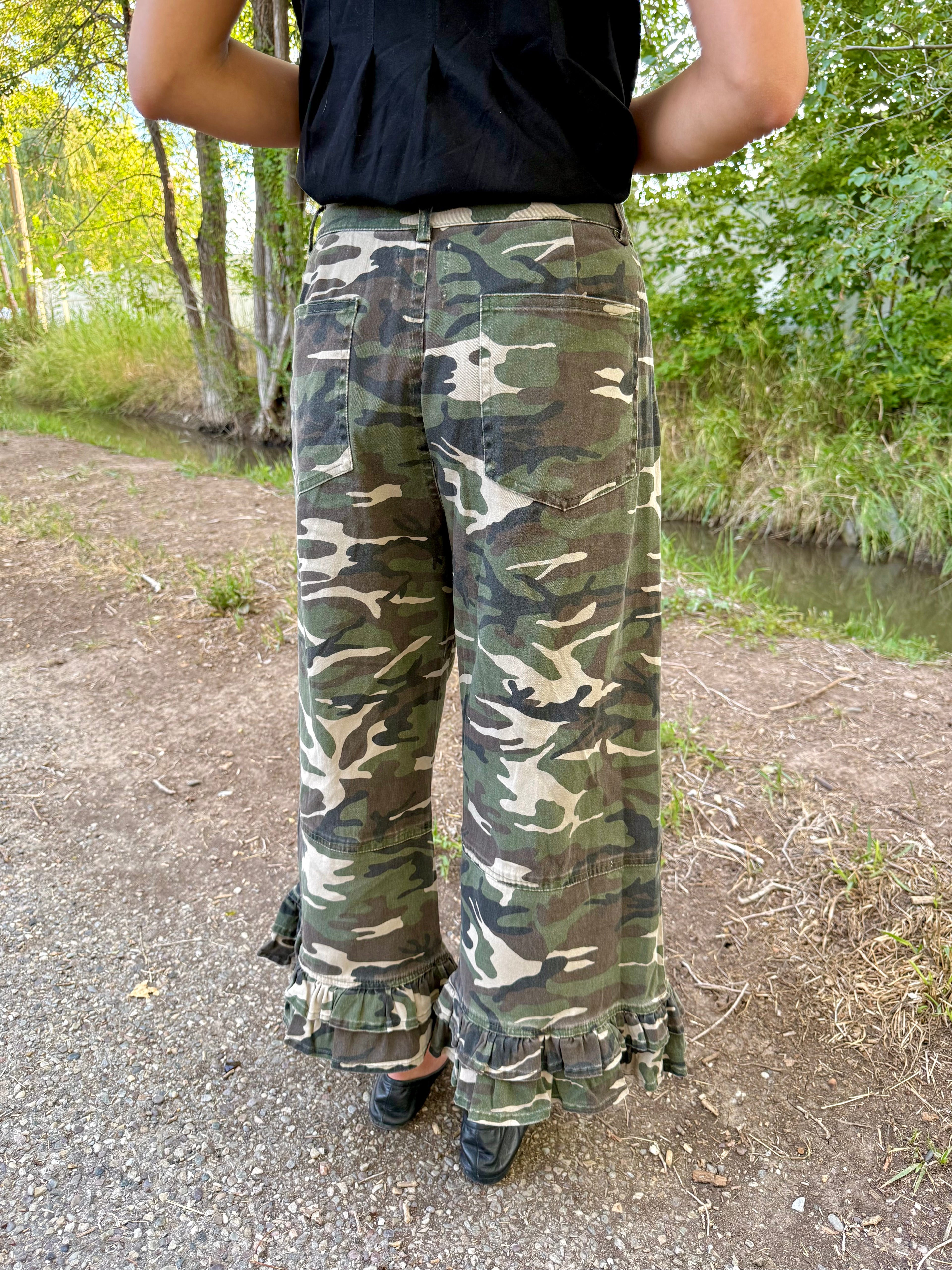 Renegade Ruffle Camo Pants