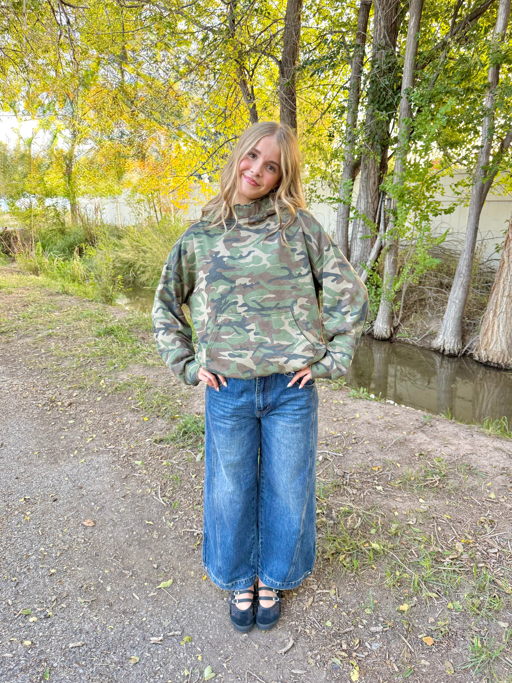 Country Roads Camo Hoodie