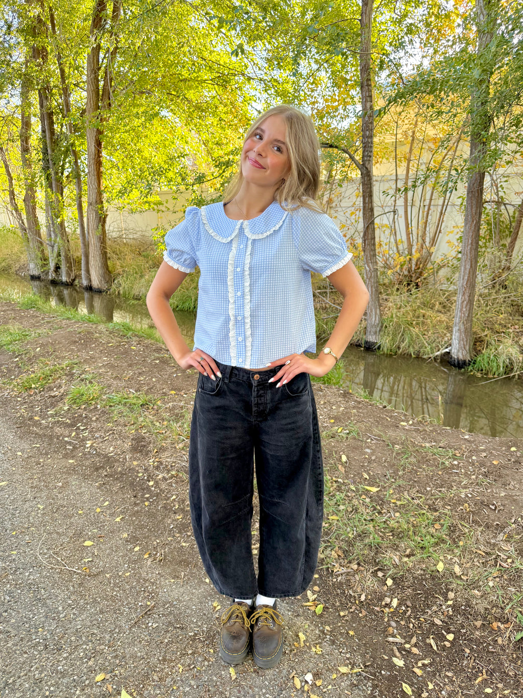 Marta Gingham Blouse