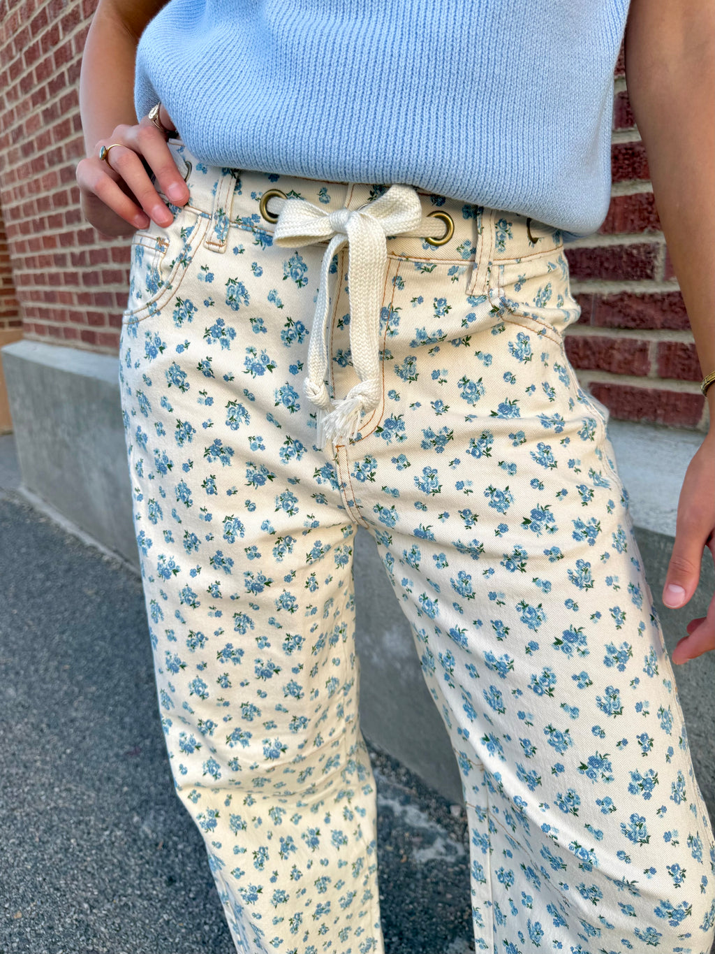 Toronto Floral Barrel Jeans