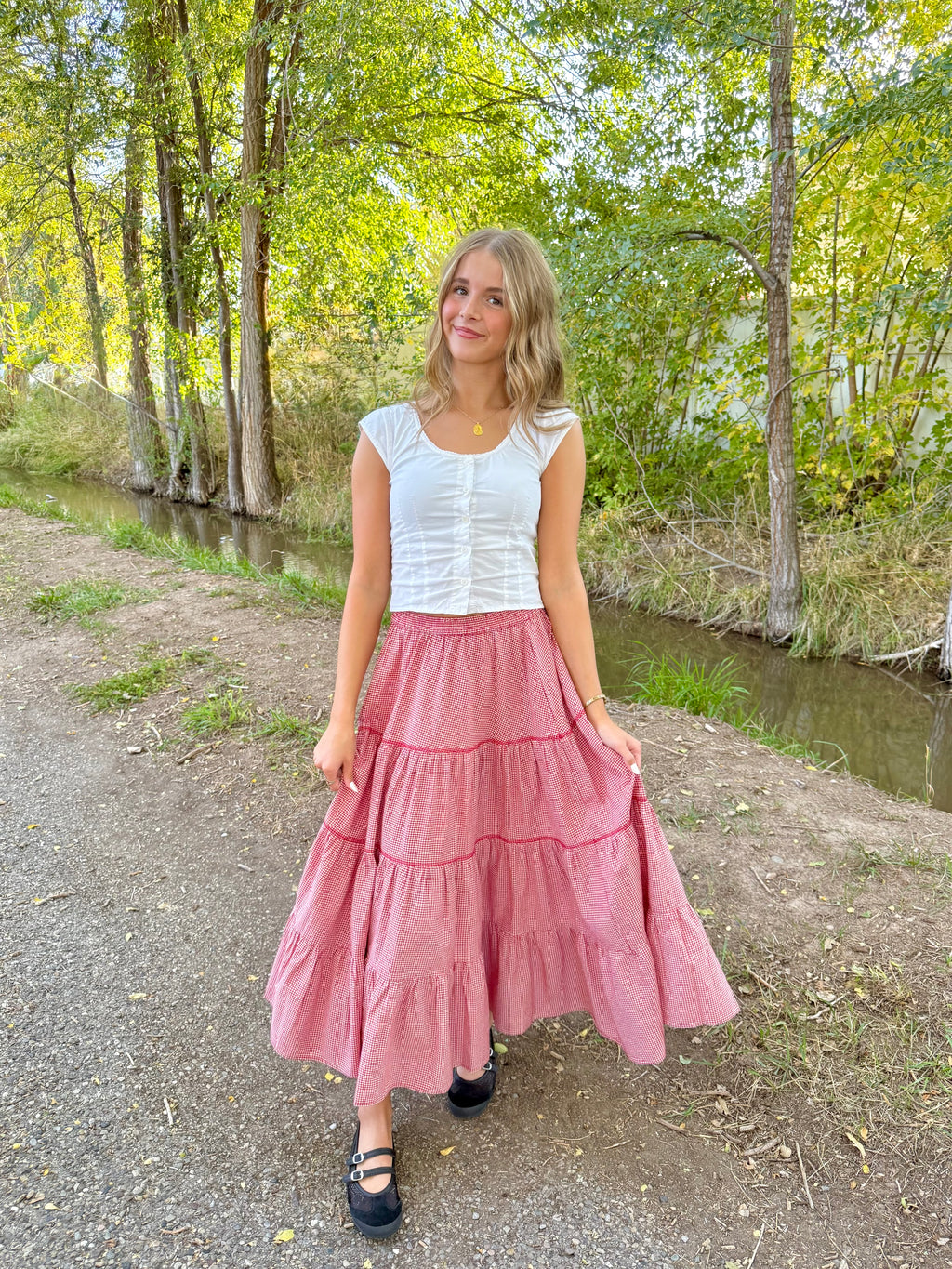 Charleston Gingham Skirt