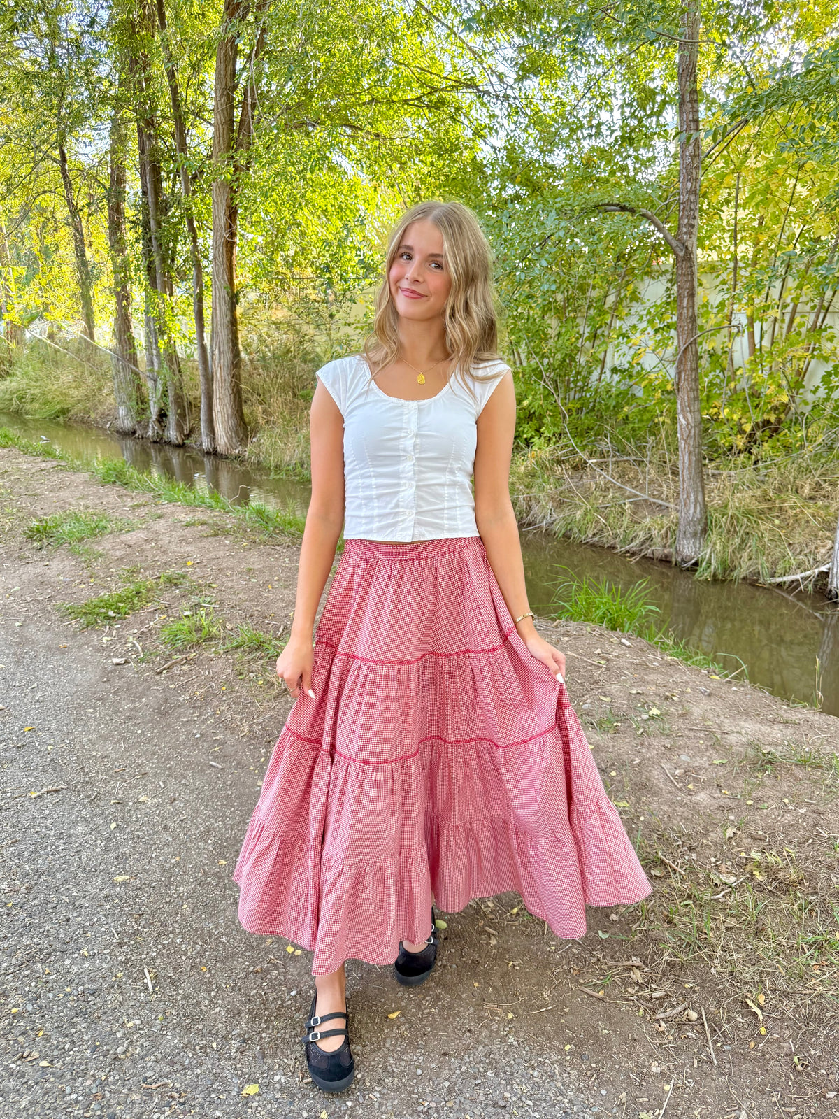 Charleston Gingham Skirt