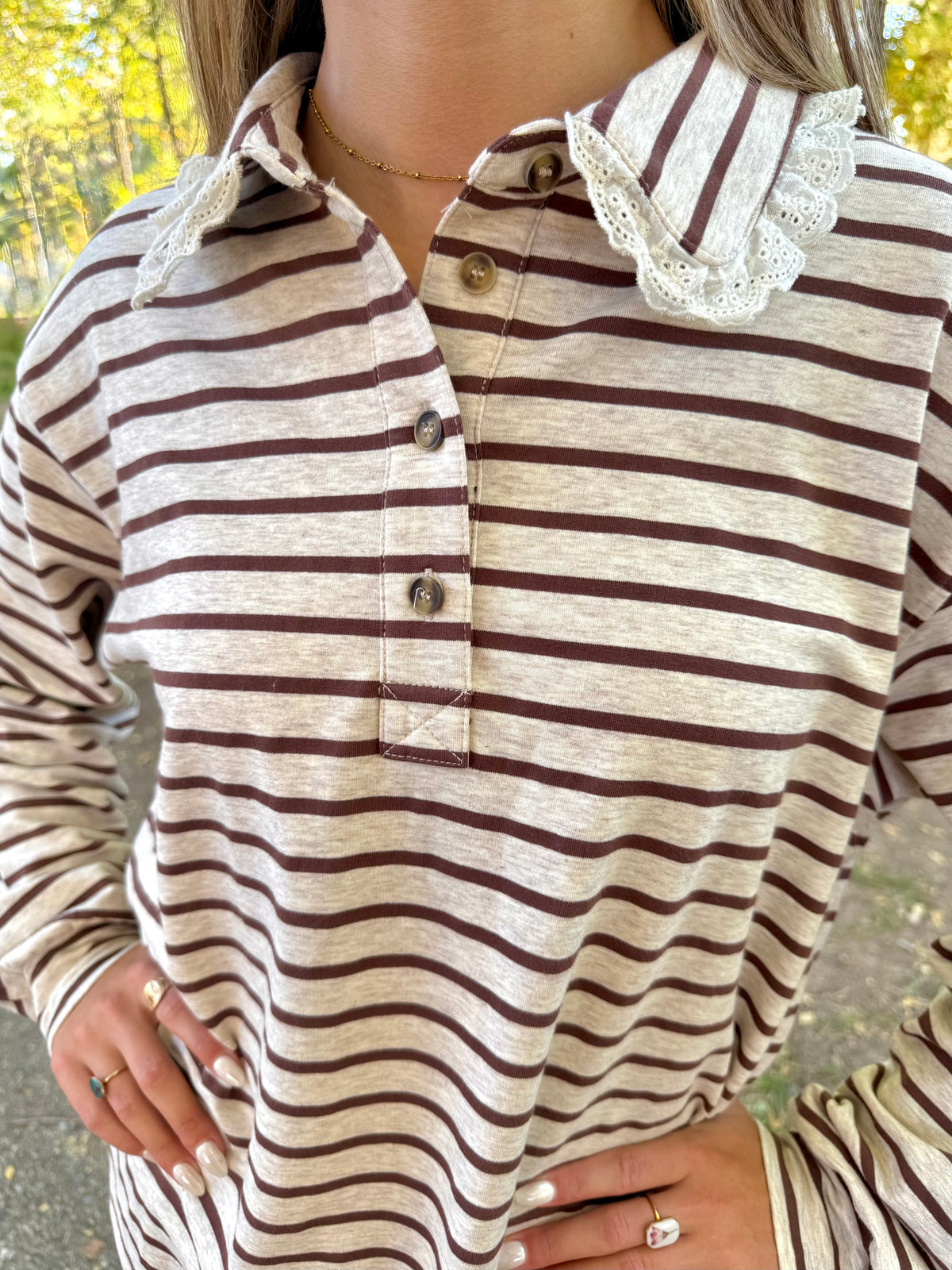 Arlette Long Sleeve Polo