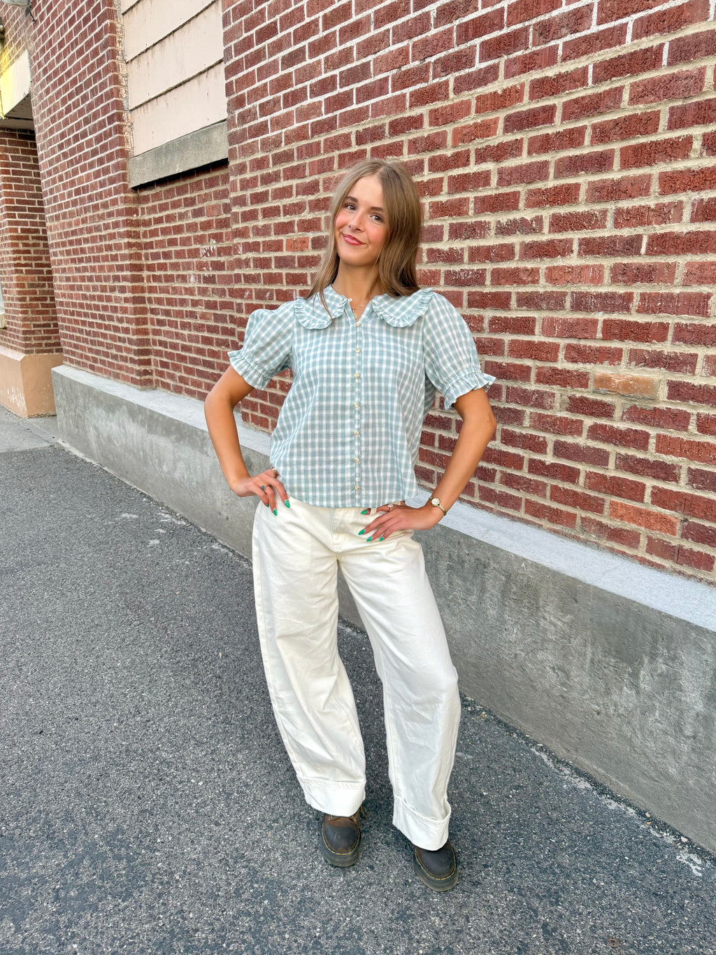 Merritt Plaid Blouse