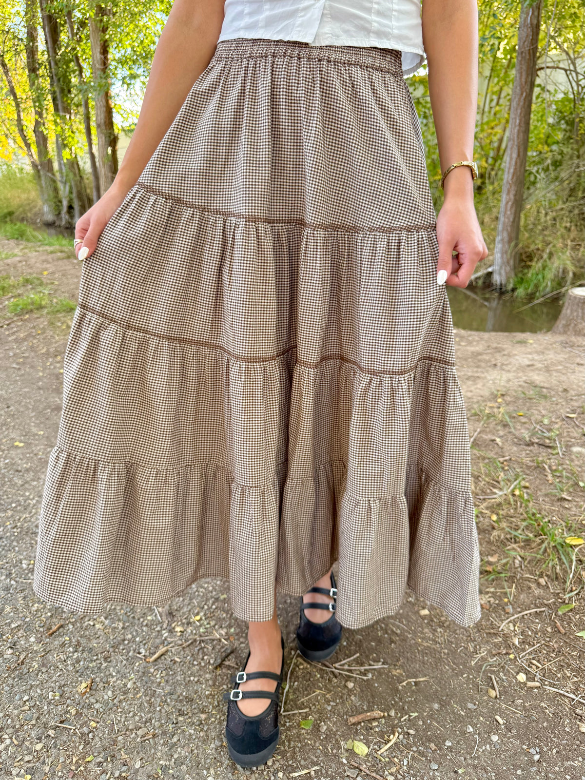 Charleston Gingham Skirt