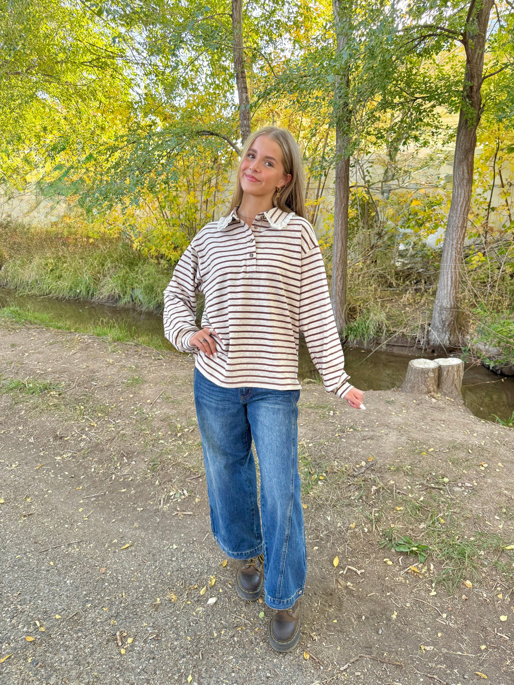 Arlette Long Sleeve Polo