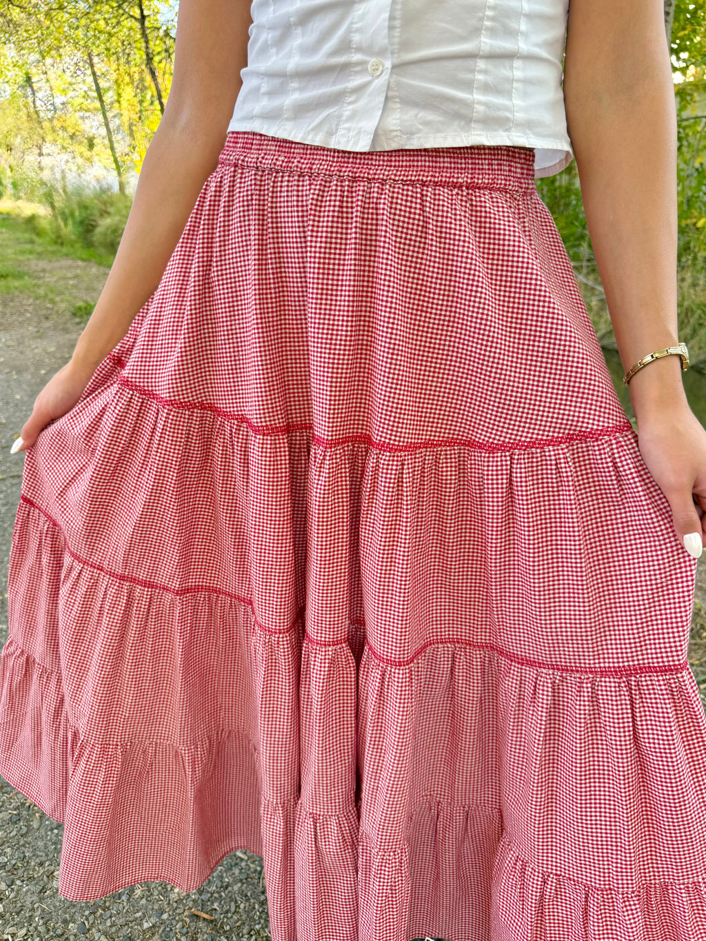 Charleston Gingham Skirt