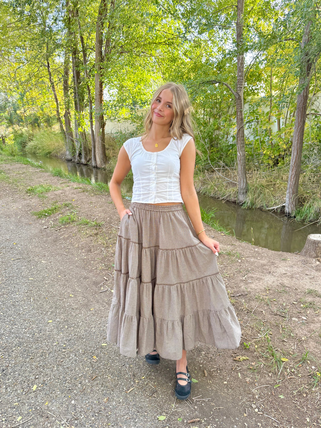 Charleston Gingham Skirt
