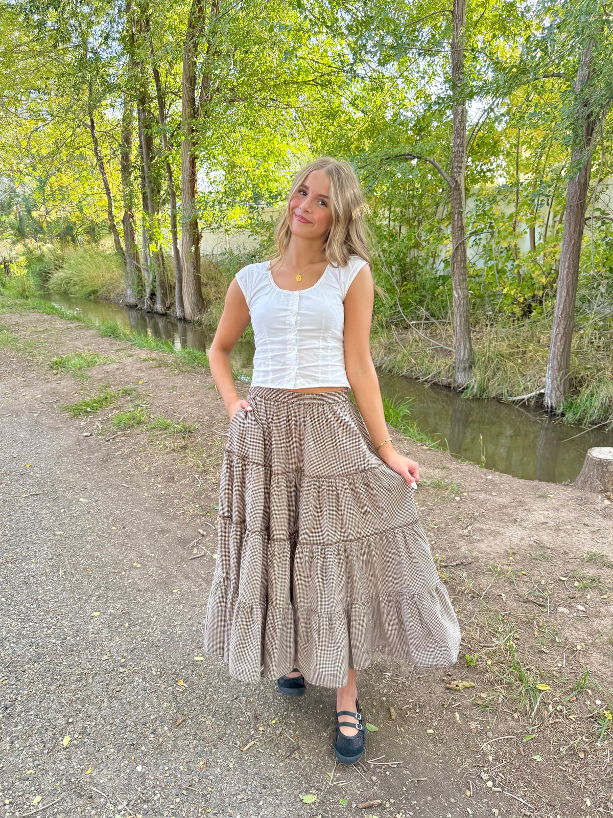 Charleston Gingham Skirt