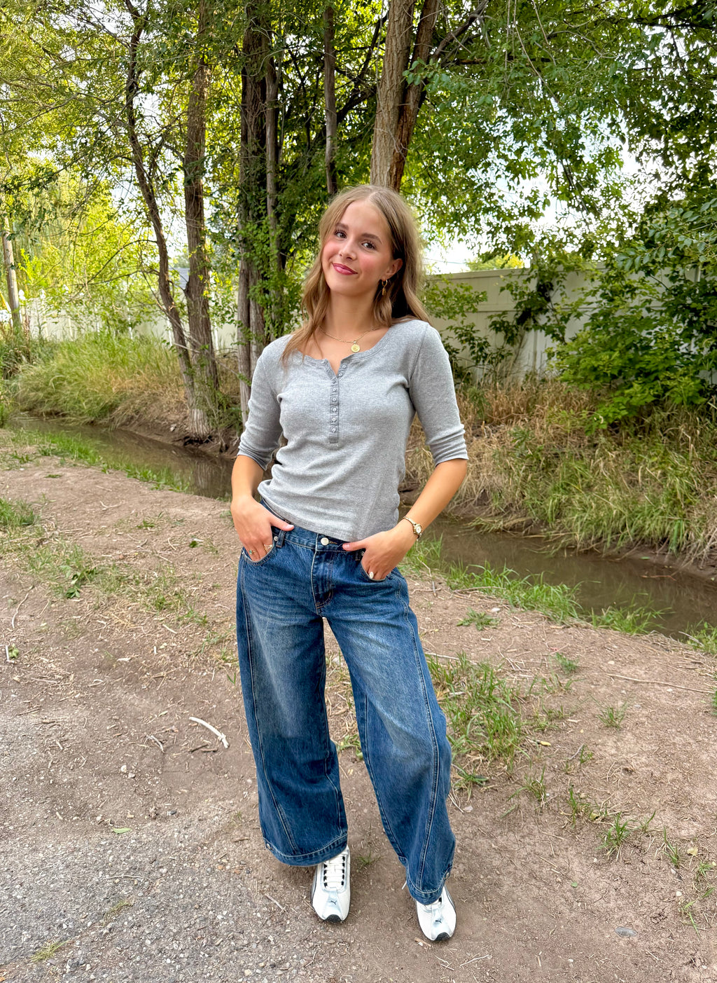 Mylo Medium Wash Baggy Jeans