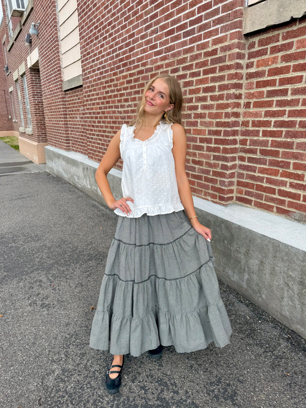 Charleston Gingham Skirt