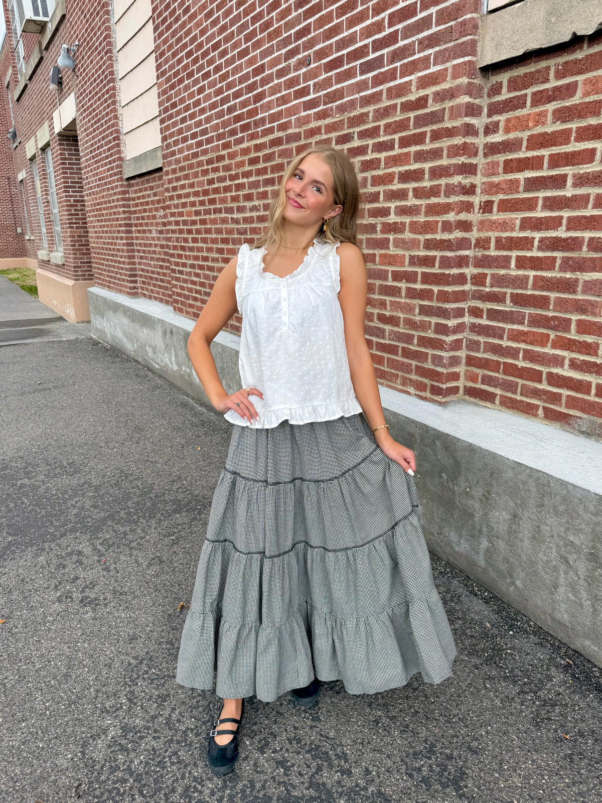 Charleston Gingham Skirt