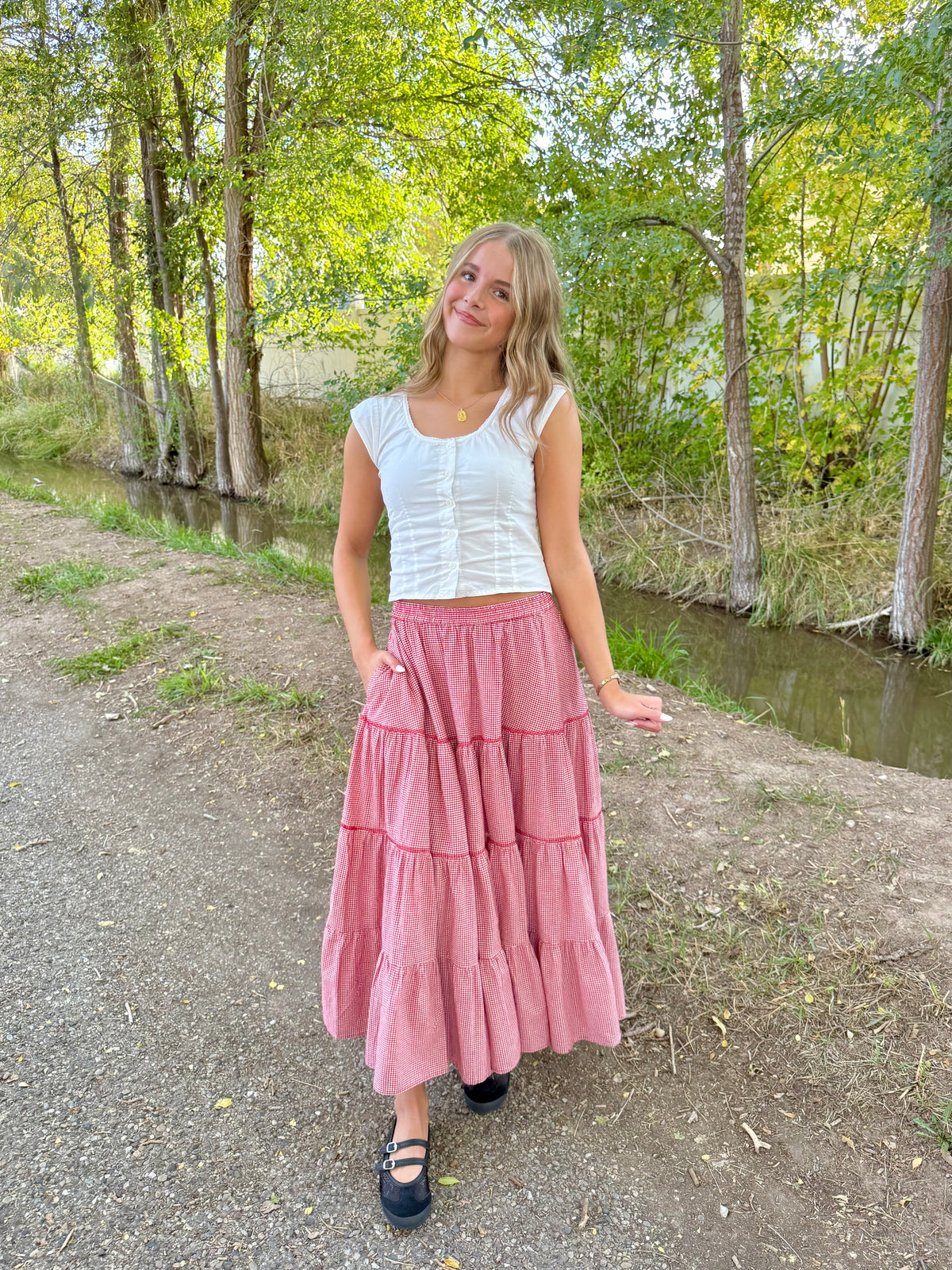 Charleston Gingham Skirt