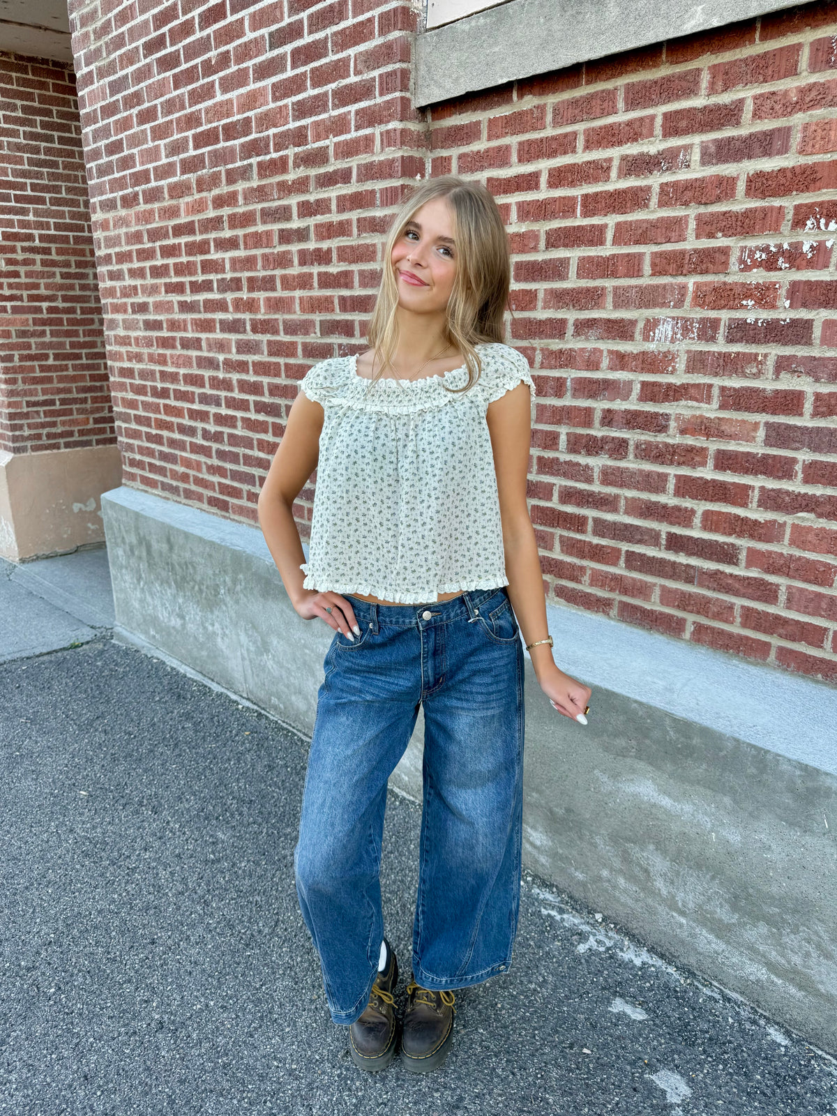 Joanie Ditsy Floral Blouse