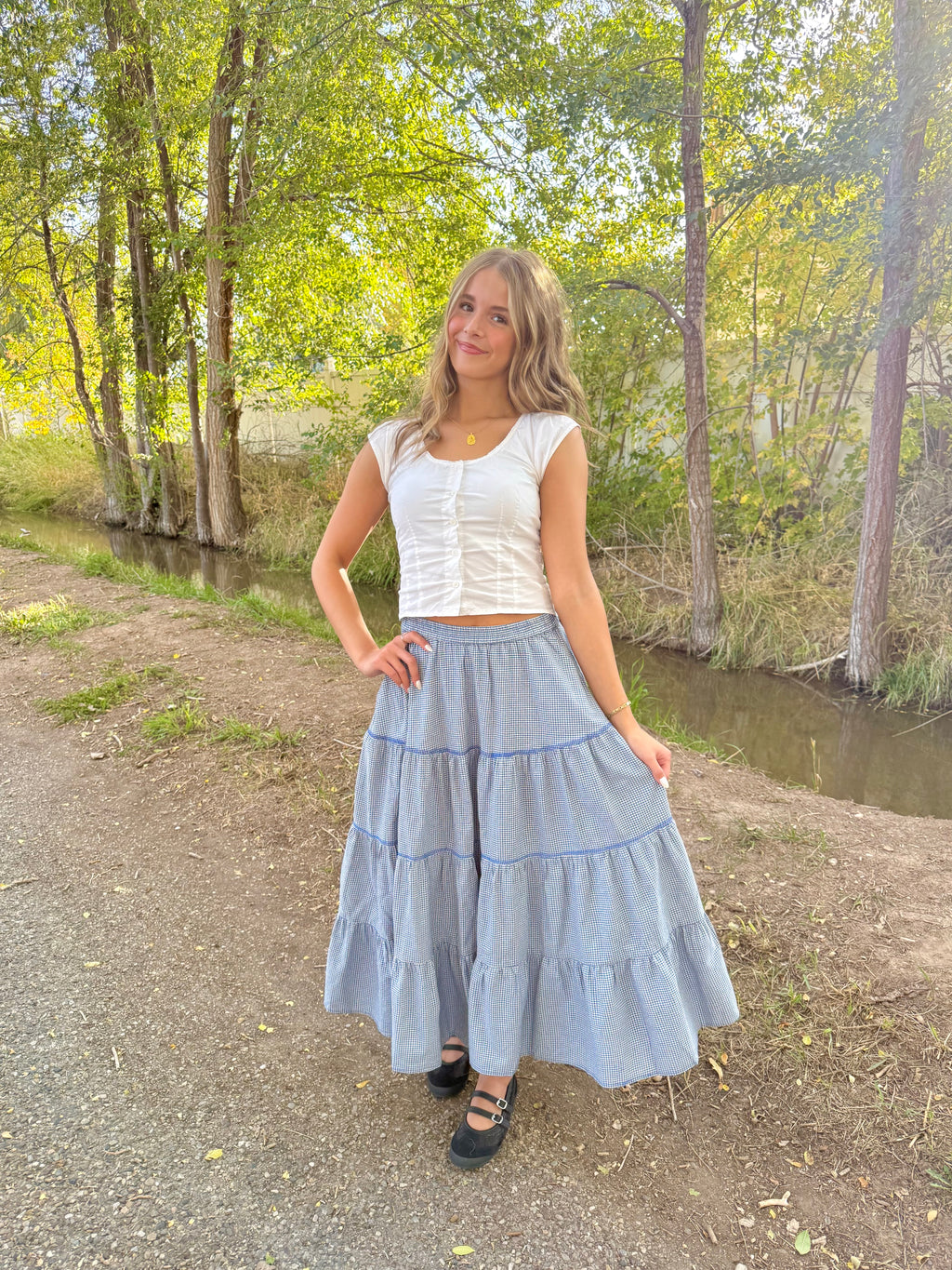 Charleston Gingham Skirt