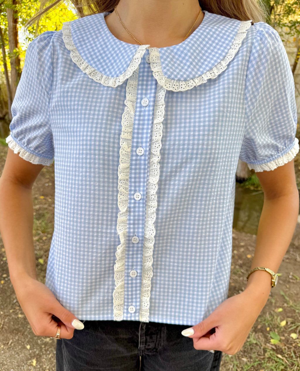 Marta Gingham Blouse