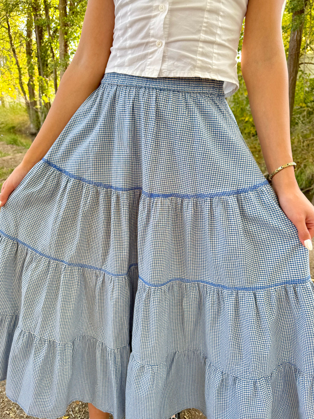 Charleston Gingham Skirt